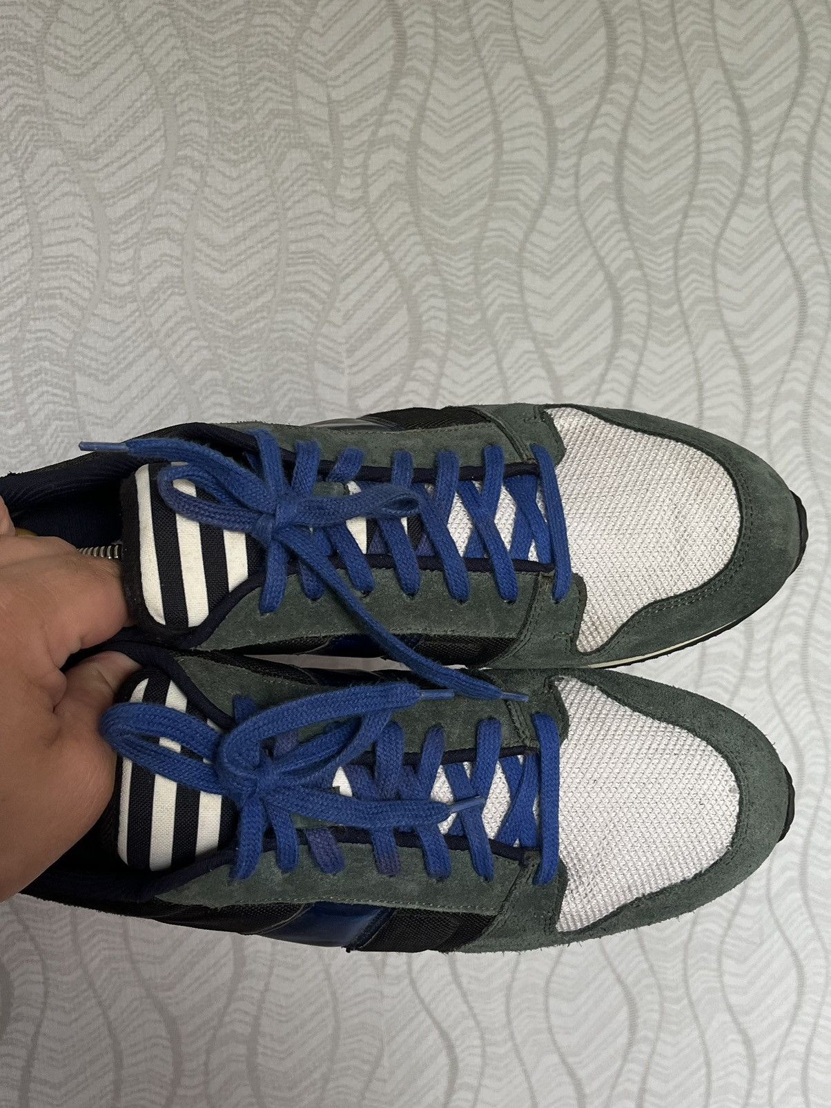 AMI AMI Alexandre Mattiussi Suede Low Trainers Sneakers Size US 11.5 / EU 44-45 - 5 Thumbnail