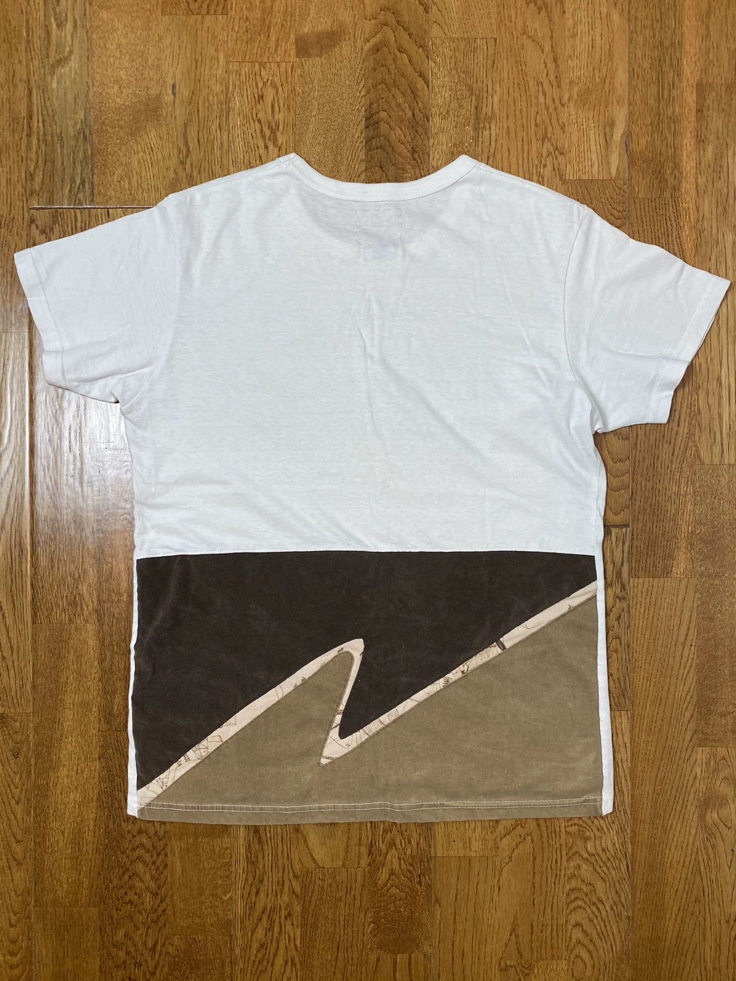 Visvim VISVIM 15AW FLAG TEE suede lightning flag T-shirt -DMC Size US M / EU 48-50 / 2 - 1 Thumbnail