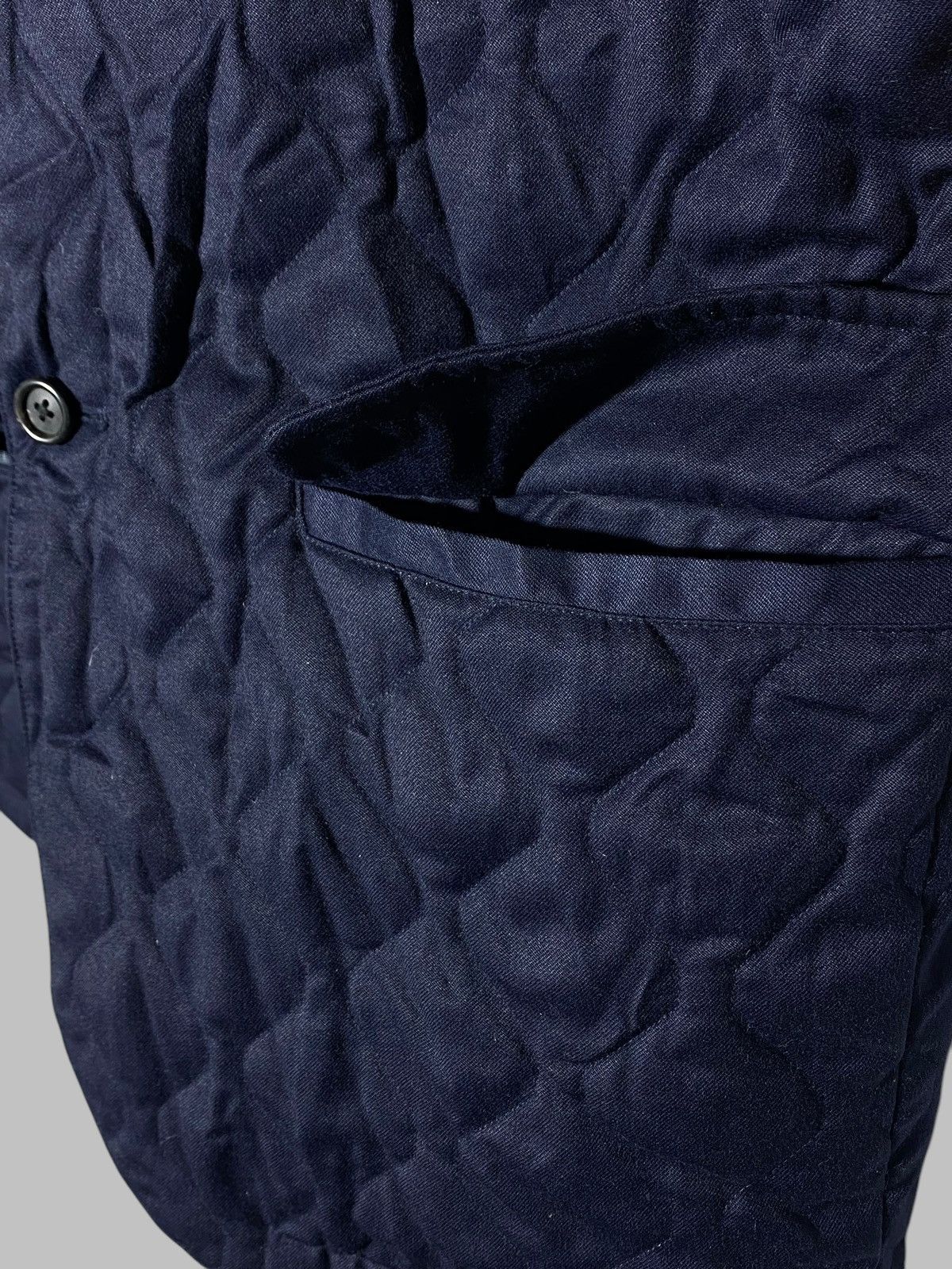 Z Zegna 🔥 ZEGNA WOOL V-NECK QUILTED PADDED JACKET ITALY CLASSIC FIT Size US XL / EU 56 / 4 - 12 Thumbnail