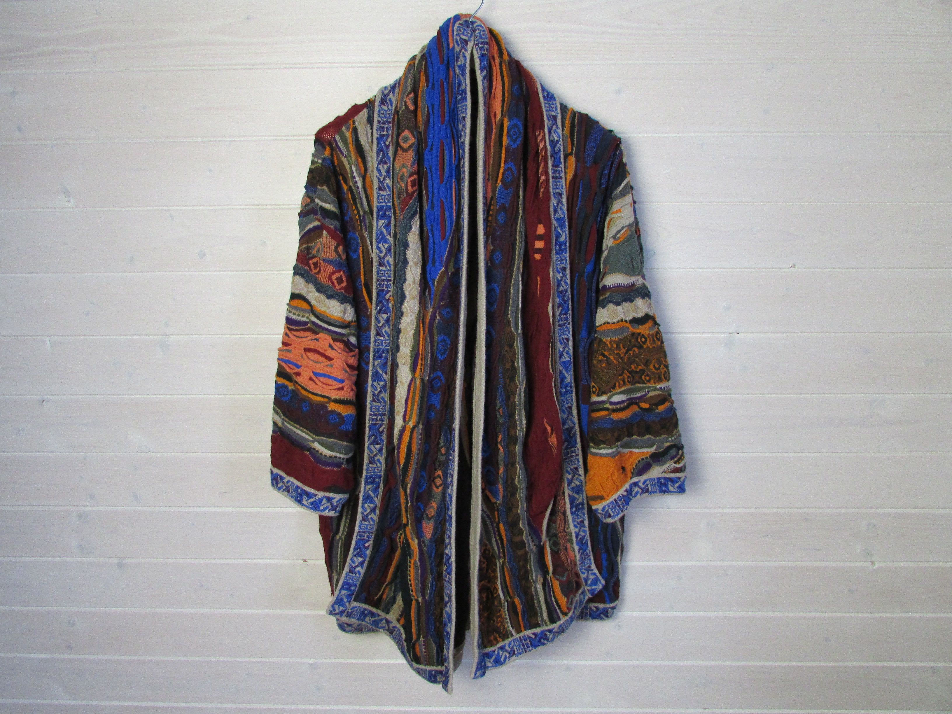 image of Coogi Australia Men Vintage Wool Long Cardigan (Size Medium)