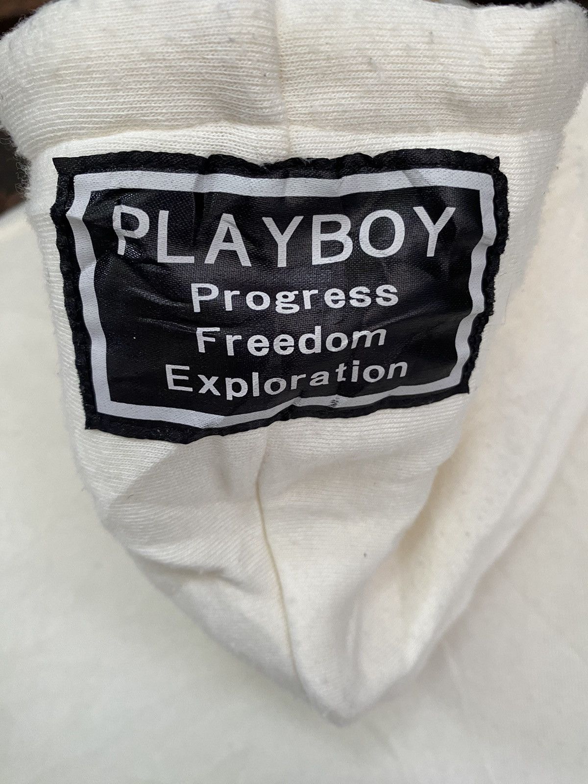 Playboy Playboy Freedom Zip Up White Hoodies Size M / US 6-8 / IT 42-44 - 4 Thumbnail