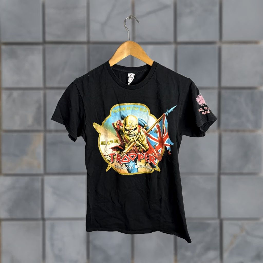 Delta Iron Maiden Trooper Beer Shirt Mens Small Black Rockwall Ribs Robinsons Brewery Vent Graphic Print Eddie Pig Size US S / EU 44-46 / 1 - 1 Thumbnail