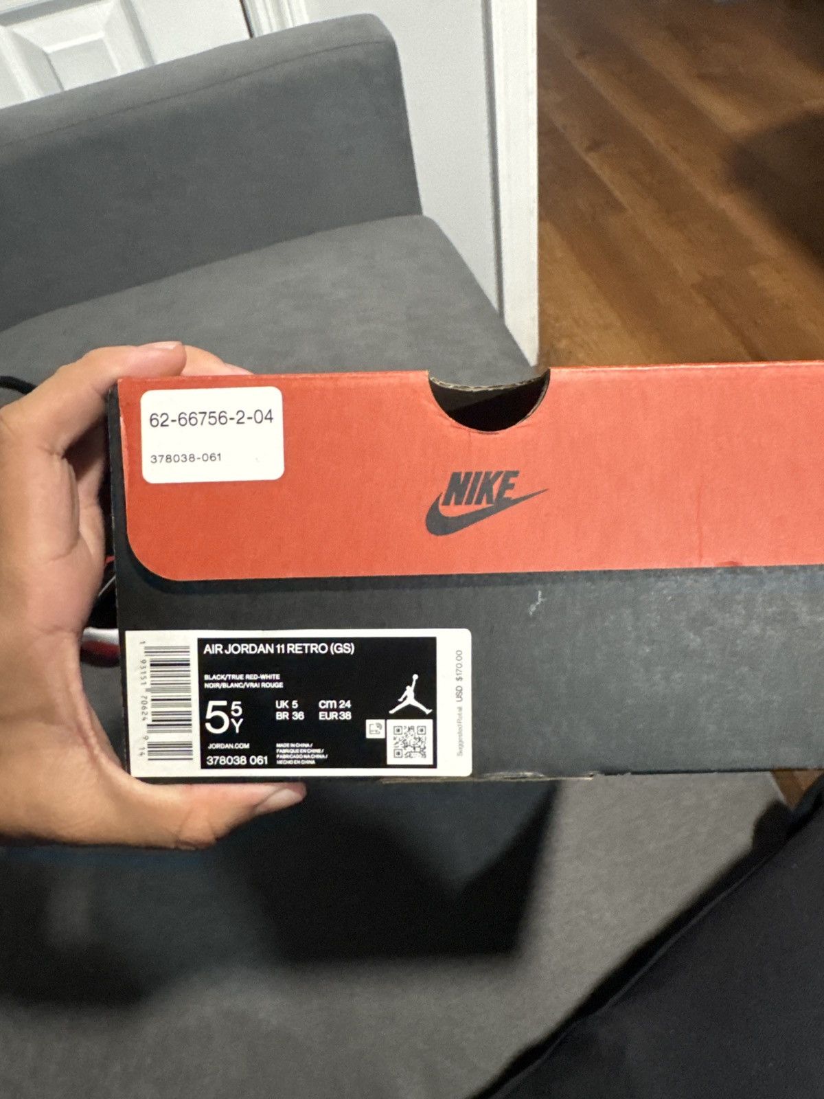 Jordan Brand Jordan Bred 11 Size US 5.5 / EU 38 - 6 Thumbnail