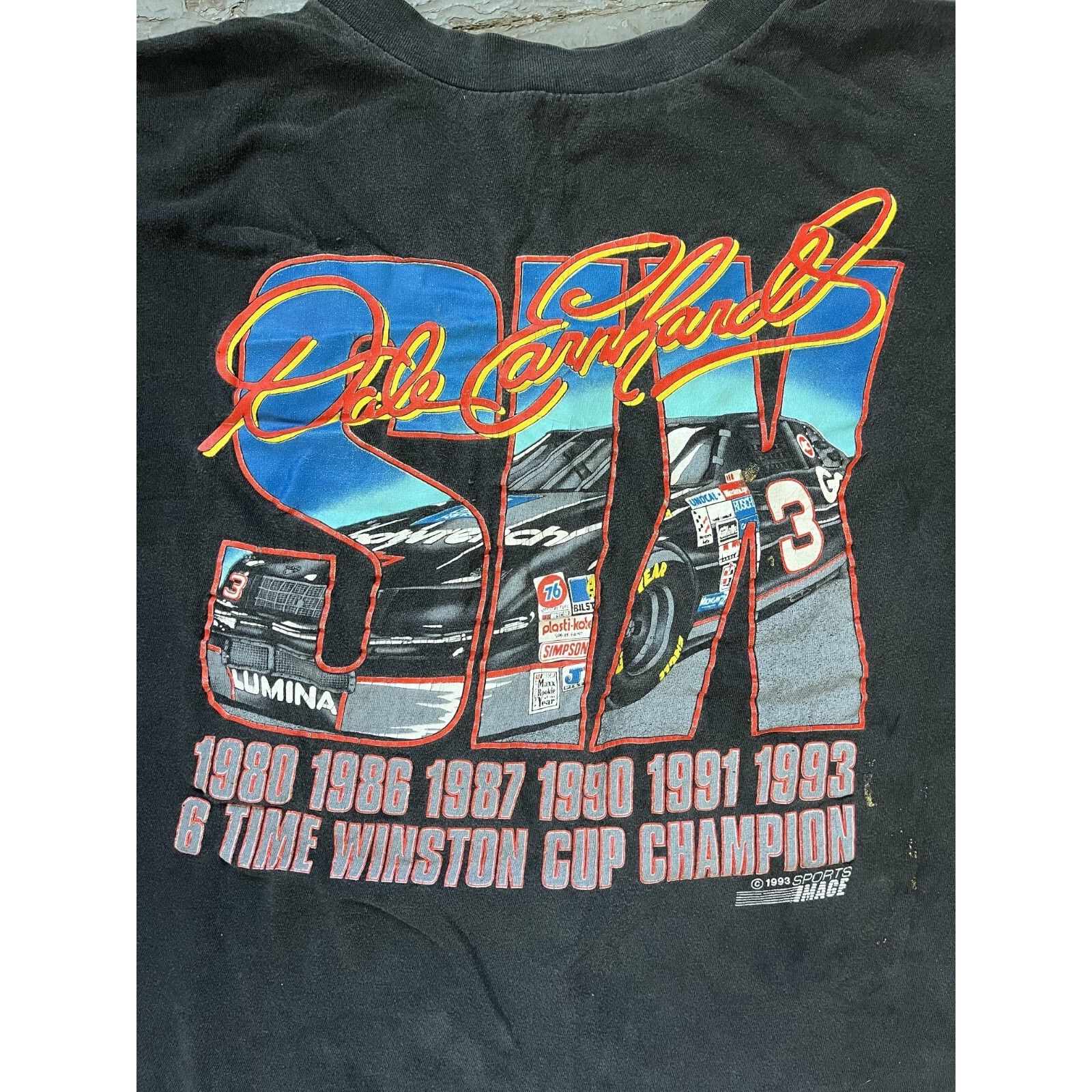 NASCAR × Vintage 1993 Sports Image Vintage Dale Earnhardt 6 Time Champion XL Size US XL / EU 56 / 4 - 3 Thumbnail