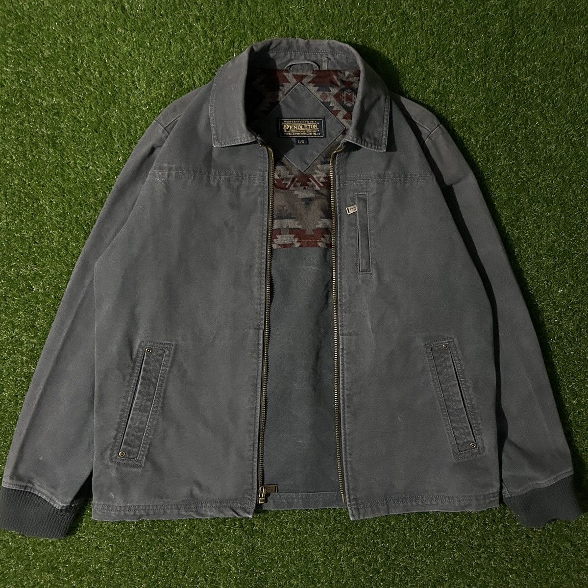 Pendleton Mens Pendleton Aztec Sante Fe Canvas Workwear Jacket Large Size US L / EU 52-54 / 3 - 2 Thumbnail