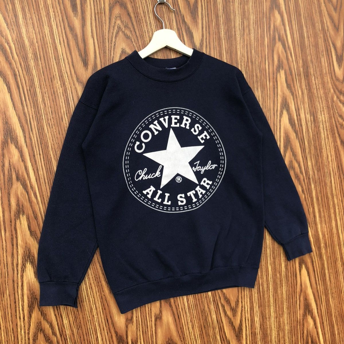 Converse × Vintage Vintage Converse Big Logo Pullover Sweatshirt Size US M / EU 48-50 / 2 - 2 Thumbnail