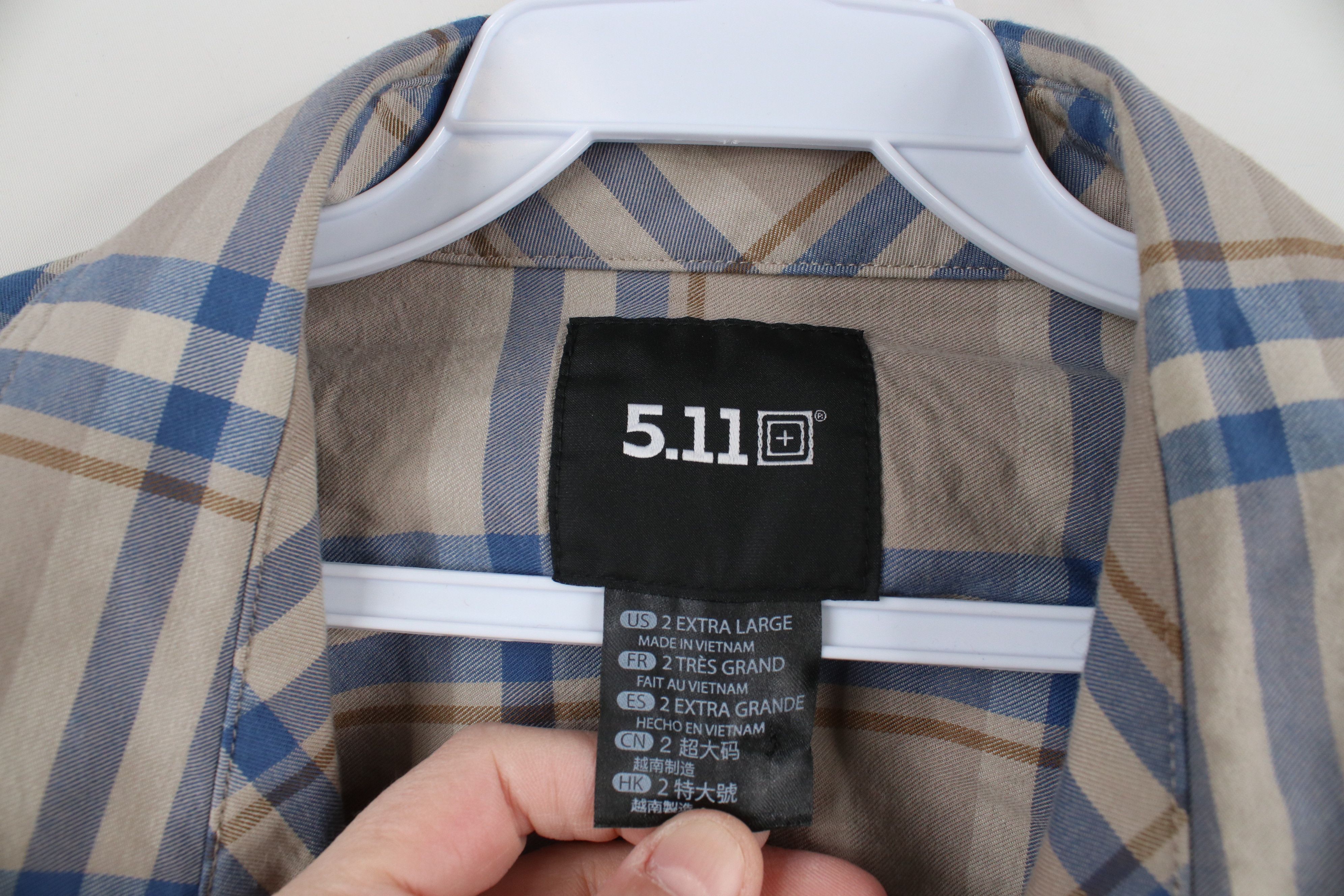 Vintage 5.11 Tactical Series Distressed Gunner Snap Button Shirt Size US XXL / EU 58 / 5 - 9 Thumbnail