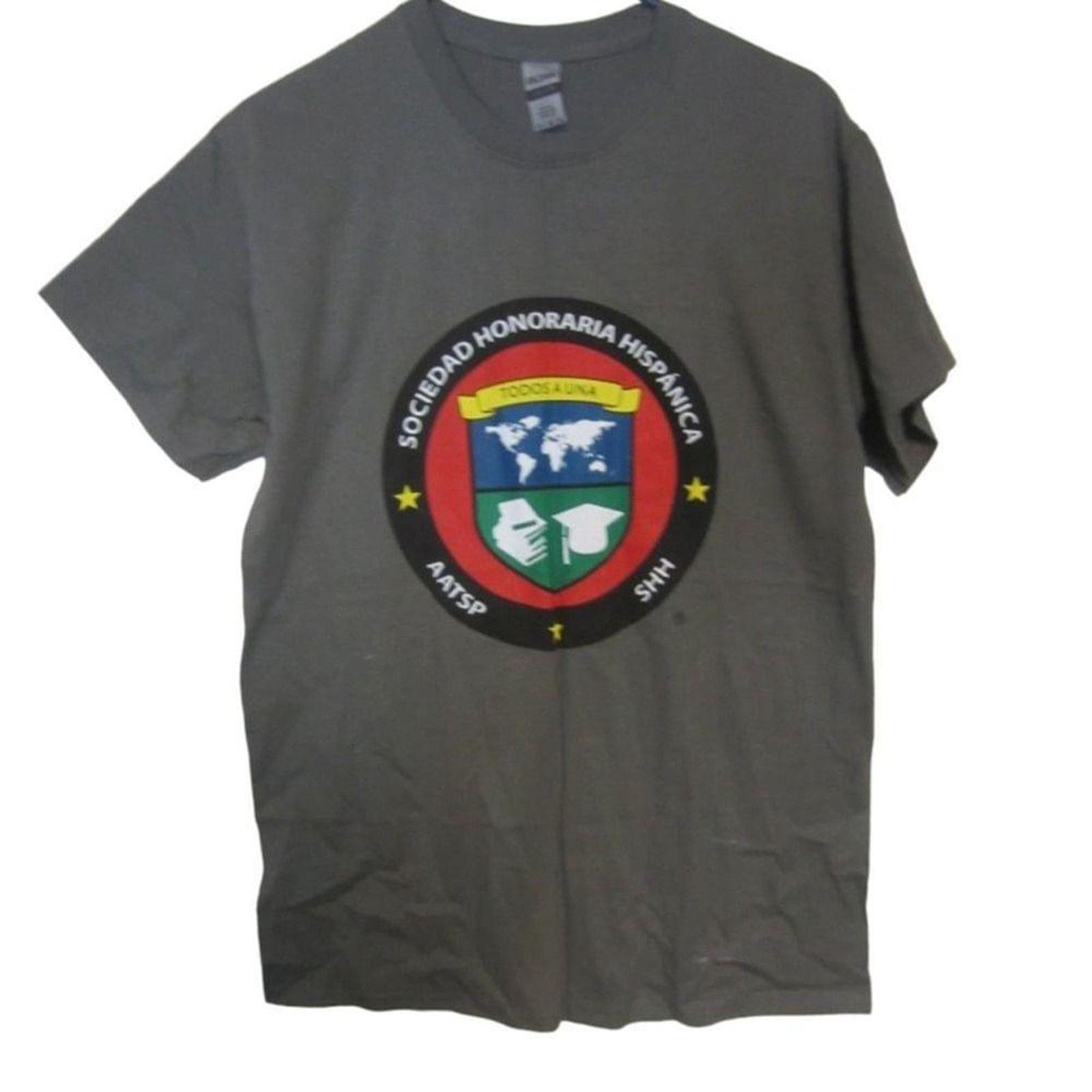 Other Graphic Sociedad Honoraria Hispánica Gray T-Shirt Gildan M Size US M / EU 48-50 / 2 - 2 Thumbnail