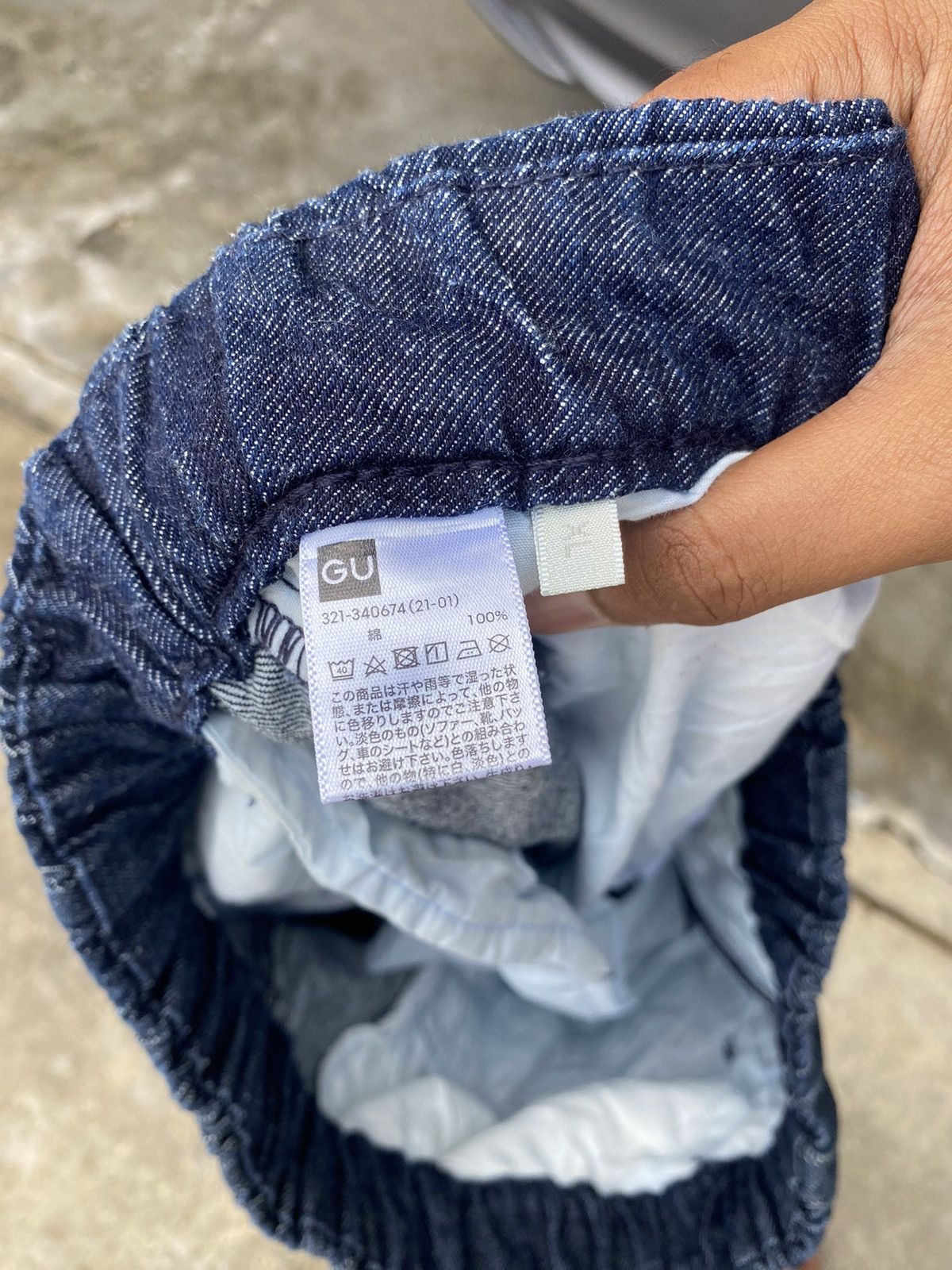 Uniqlo 🔥 Bestoffer 🔥 Gu Japan Baggy Blue Denim Pants Jeans Size US 34 / EU 50 - 7 Thumbnail