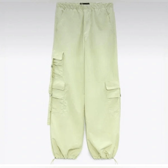 Zara NWT- Zara- parachute pants- M (2 available) Size US 41 - 1 Thumbnail