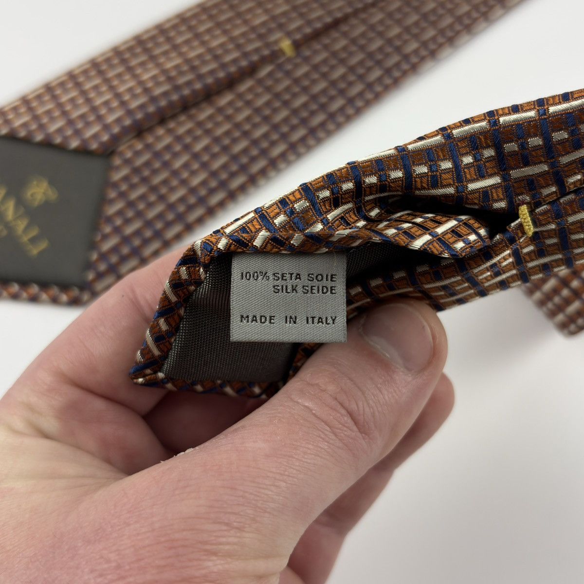 Canali Canali Tie 100% Silk Made in Italy Size ONE SIZE - 7 Thumbnail