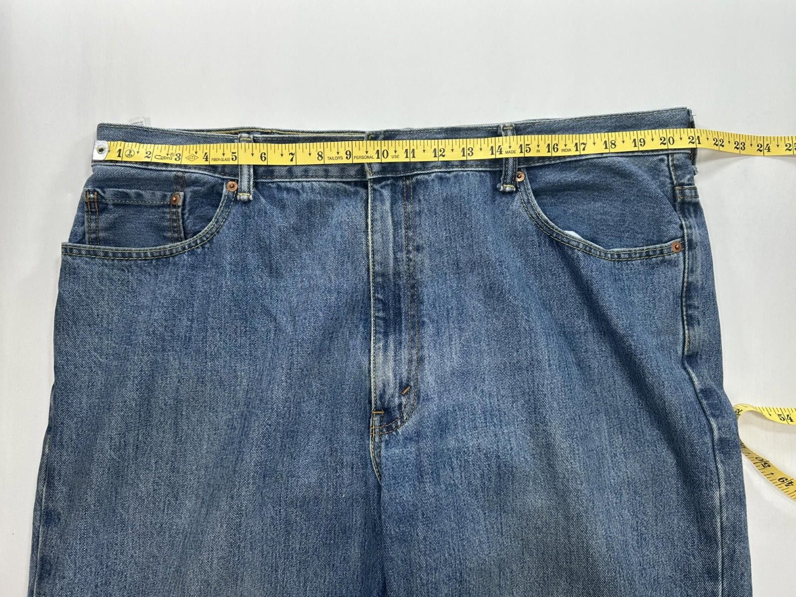 Levi's Levis 550 Straight Cotton Denim Jeans Blue Mens 42/30 Size US 42 / EU 58 - 3 Thumbnail