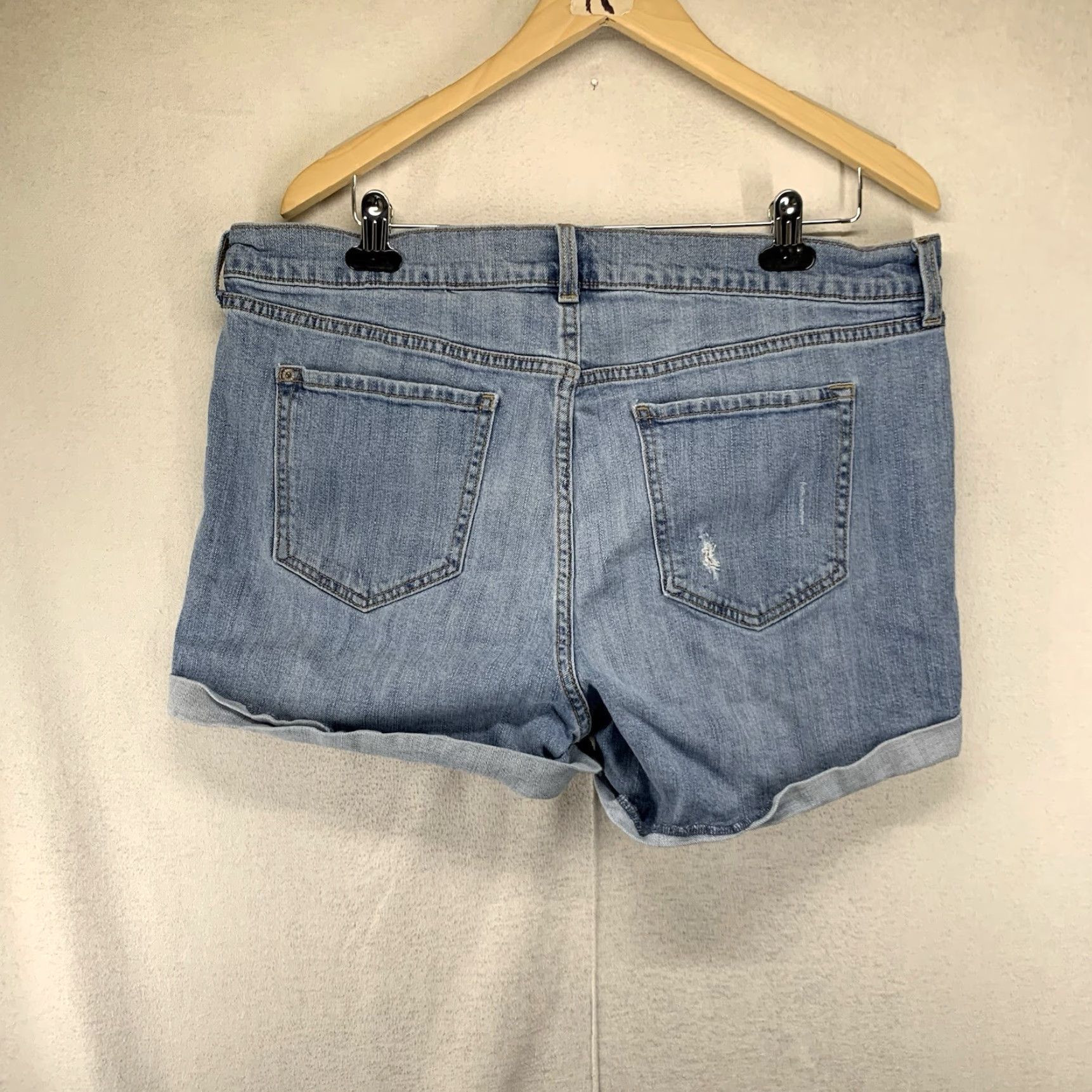 Old Navy VINTAGE Old Navy Women's Jeans Boyfriend Fit High Rise Cuffed 16 Denim Blue Casual Summer Size 38" / US 16 / IT 52 - 2 Thumbnail