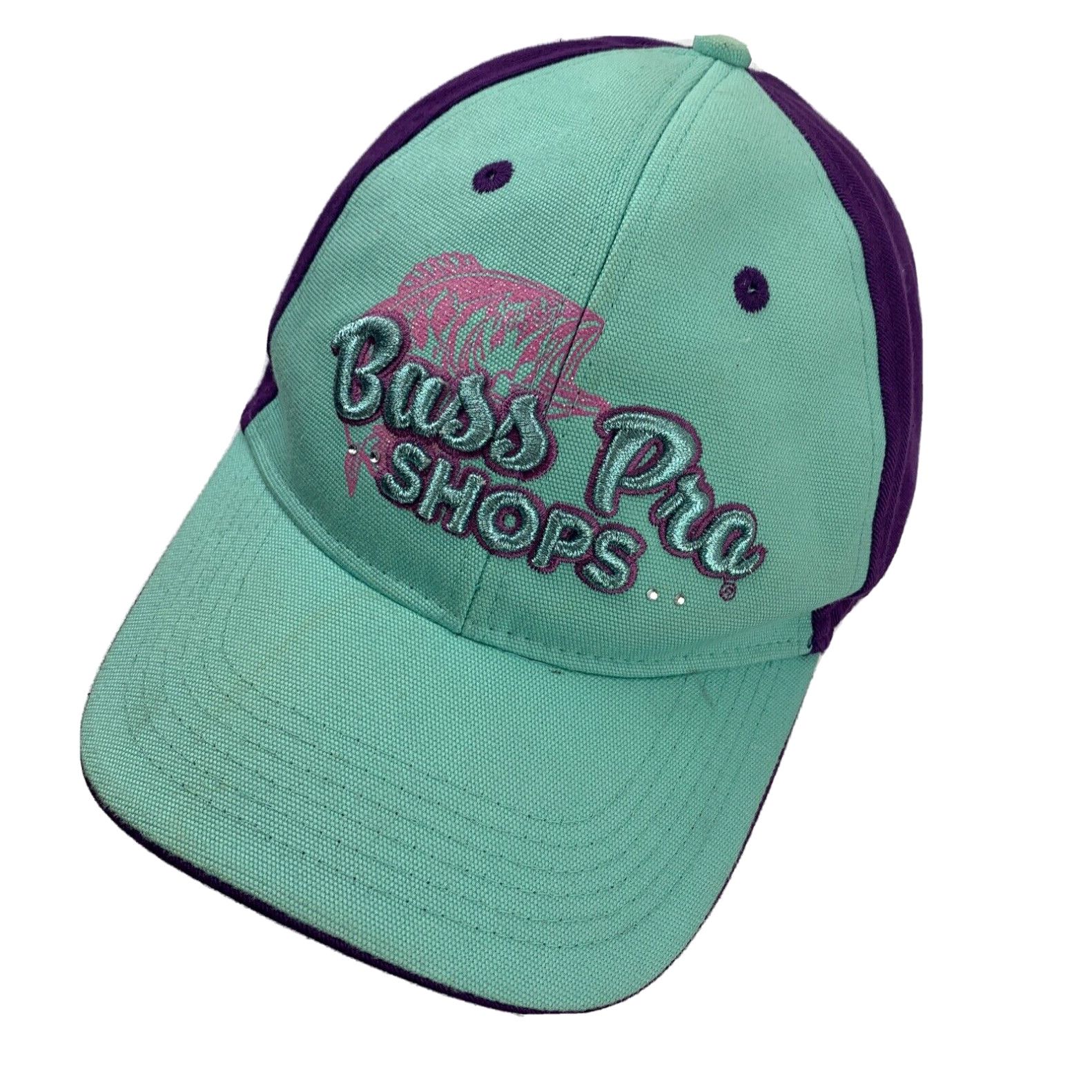 Bass Pro Shops Bass Pro Shops Women's Teal Purple Ball Cap Hat