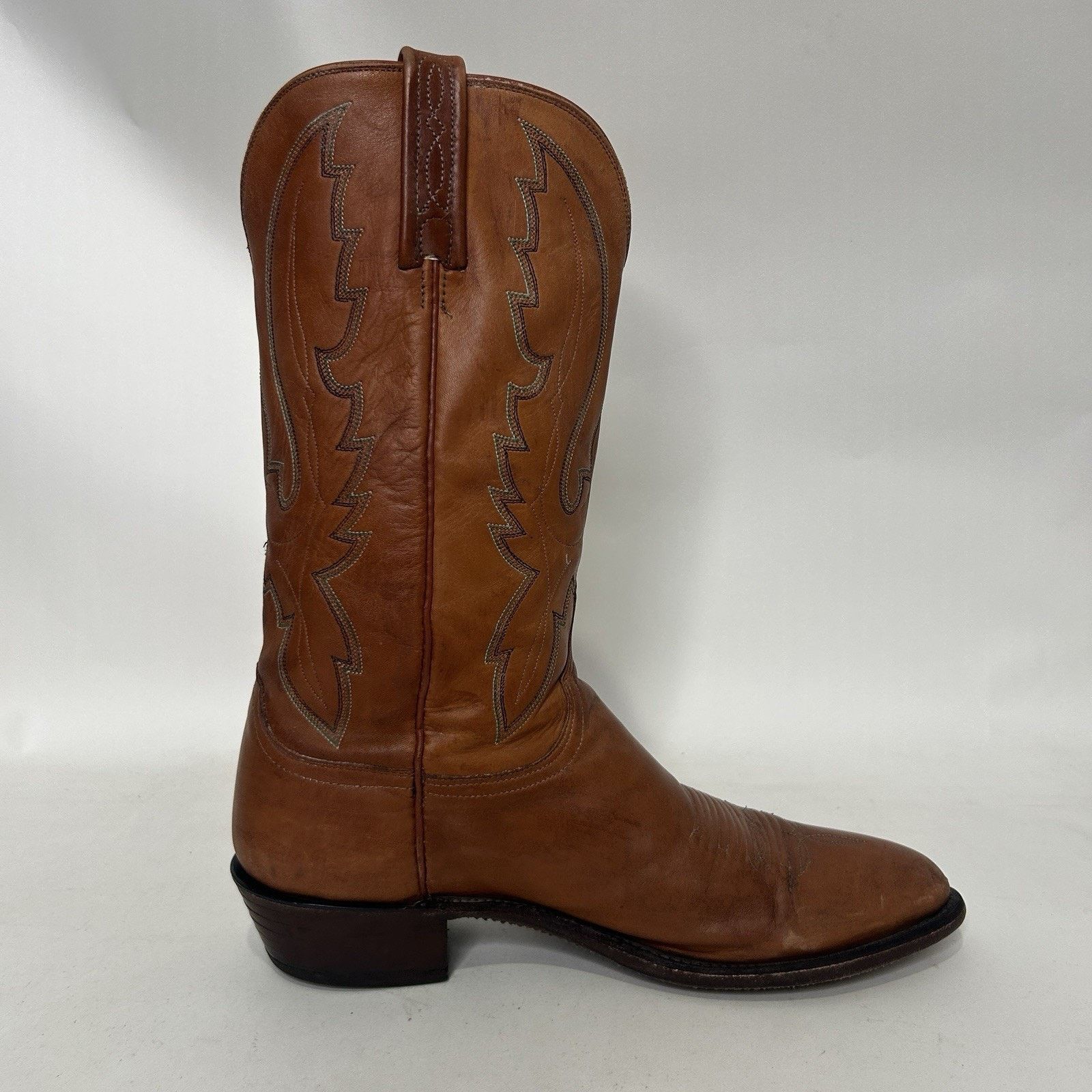 Lucchese Vintage Lucchese 1883 Cowboy Boots Style 1505 Men’s 10.5D Size US 10.5 / EU 43-44 - 7 Thumbnail