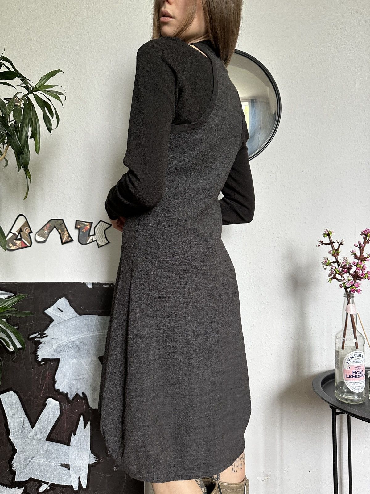Cop Copine × Vintage Vintage Cop Copine Zip Up Vintage Avant Garde Dress Size ONE SIZE - 7 Thumbnail