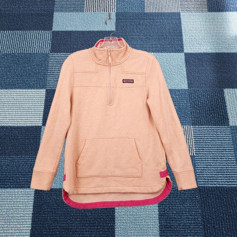 Vineyard Vines Vineyard Vines Sweatshirt Women 2XS XXS Orange Heathered Pouch Pocket Shep Shirt Size XXS / US 00 / IT 34 - 1 Thumbnail