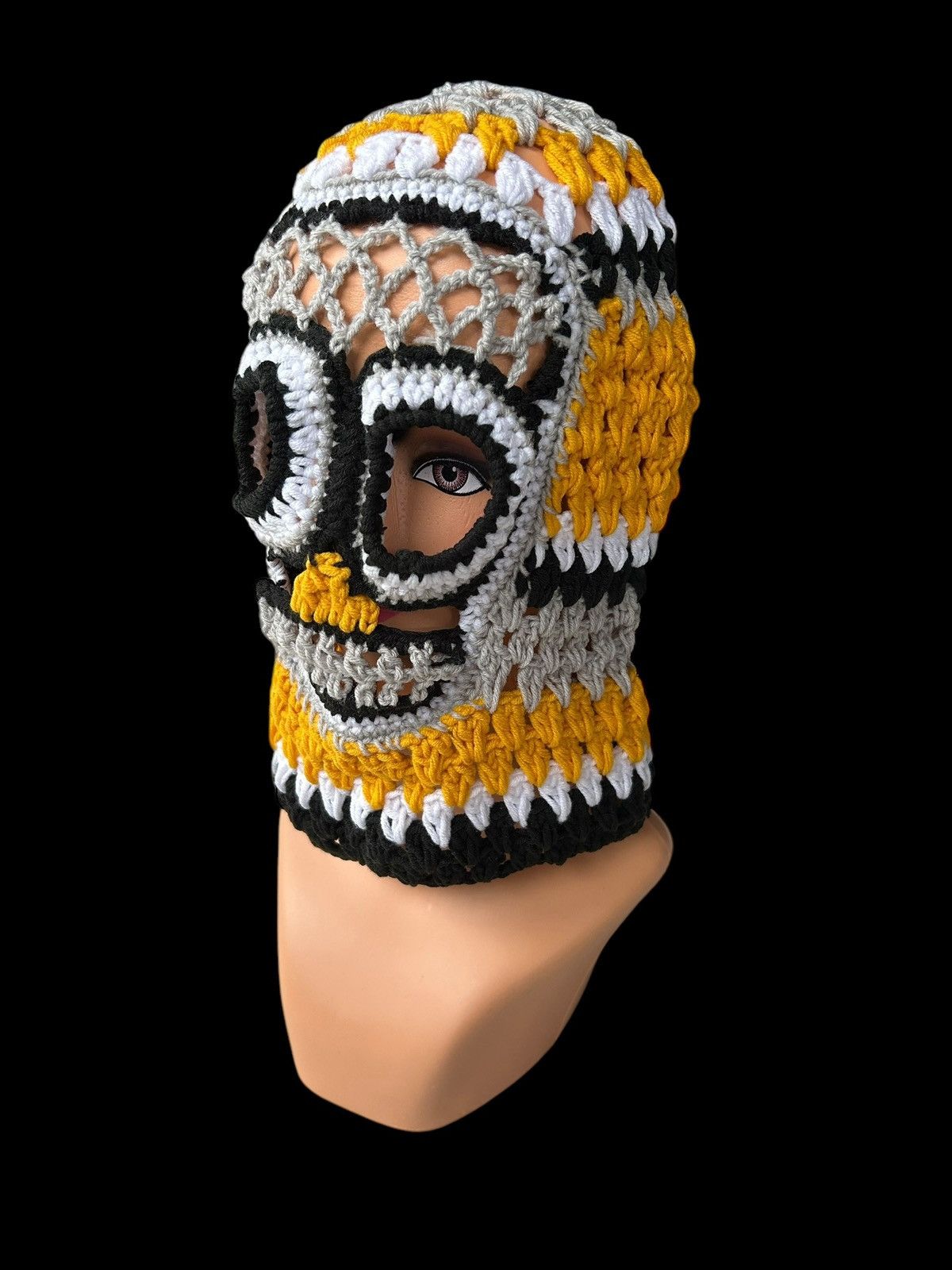 Japanese Brand × Kapital × Vintage Very Rare Crochet Knitted Handmade Balaclava Masked Size ONE SIZE - 6 Thumbnail