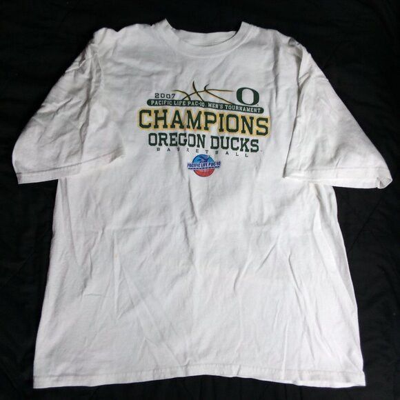 Gildan Oregon Ducks Basketball PAC-10 Tournament Champions T-Shirt Size US XL / EU 56 / 4 - 2 Thumbnail