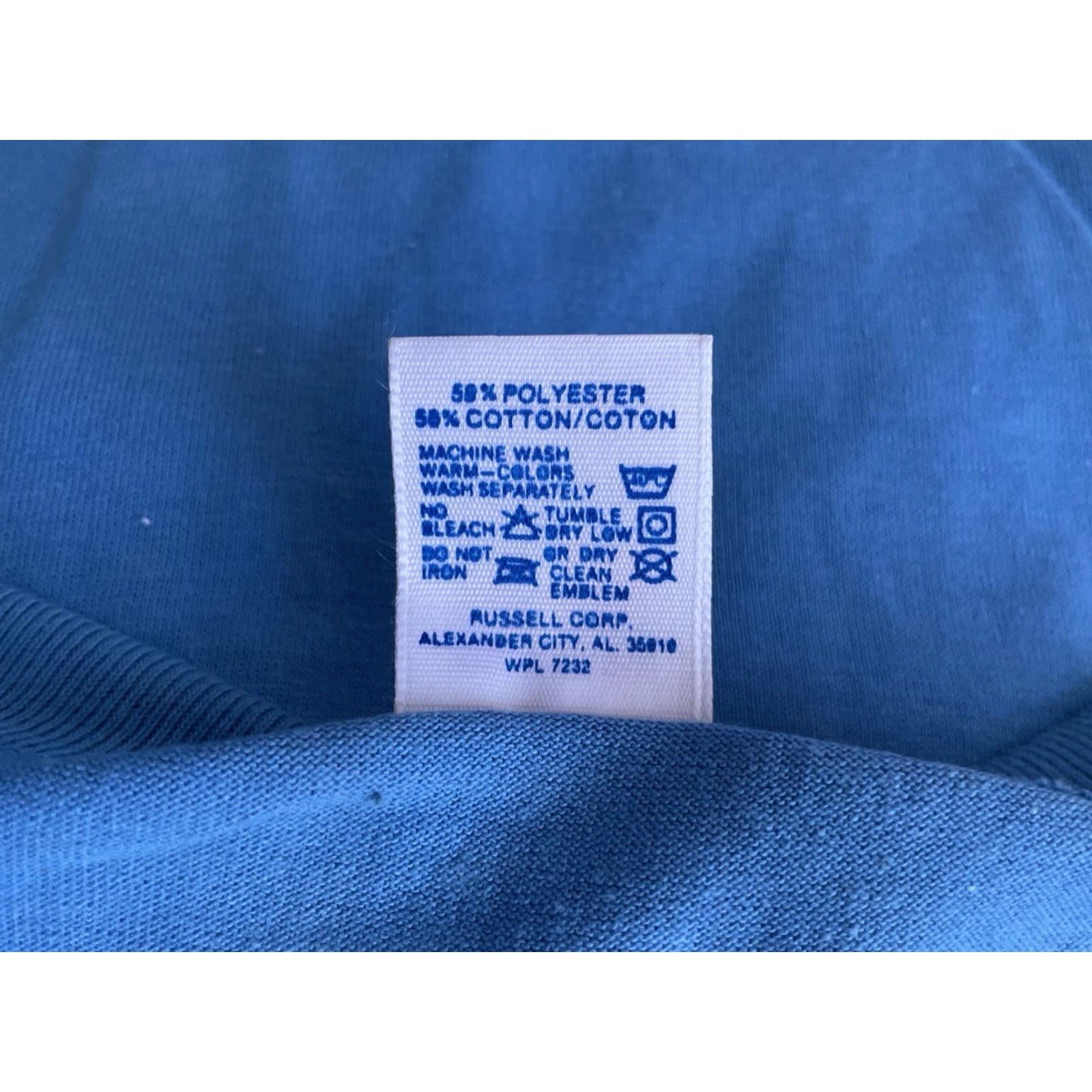 Russell Athletic VINTAGE Russell Athletic Henley T-Shirt Mens 3XL Blue 1990s Deadstock NWOT USA 90s Shirt Mens Mens Size US XXL / EU 58 / 5 - 4 Thumbnail
