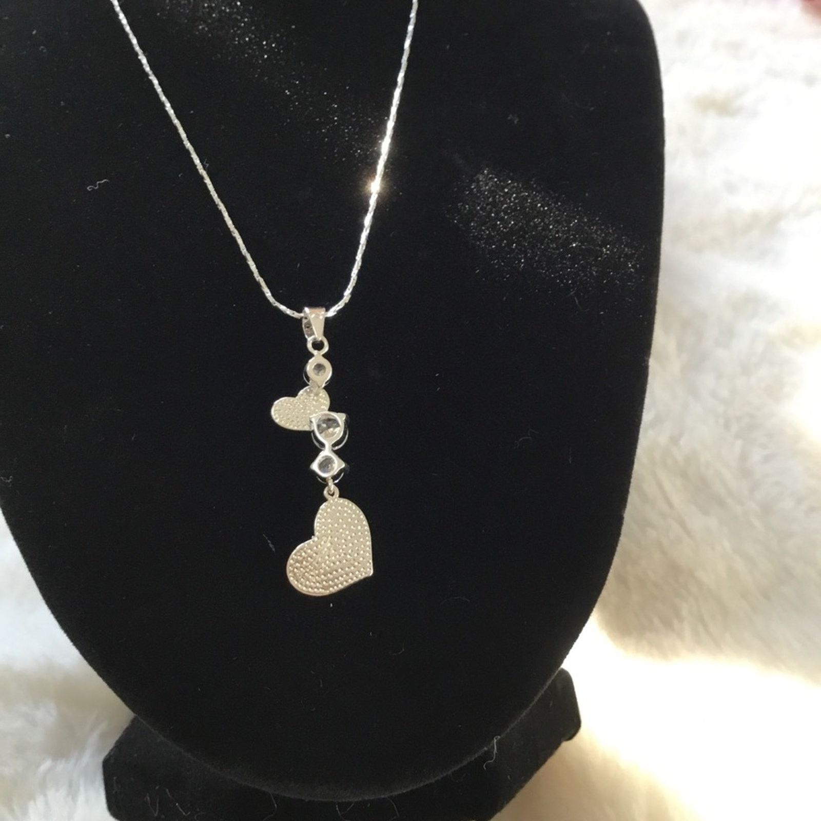 Other Charm Heart with Crystals Necklace Size ONE SIZE - 4 Thumbnail