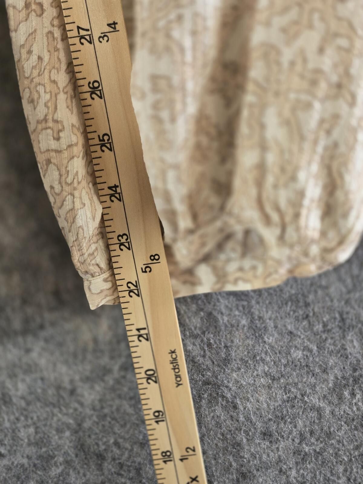 Nordstrom Nordstrom Neutral Beige Silk Blend Split Boho Blouse XXL Size XXL / US 16-18 / IT 52-54 - 9 Thumbnail