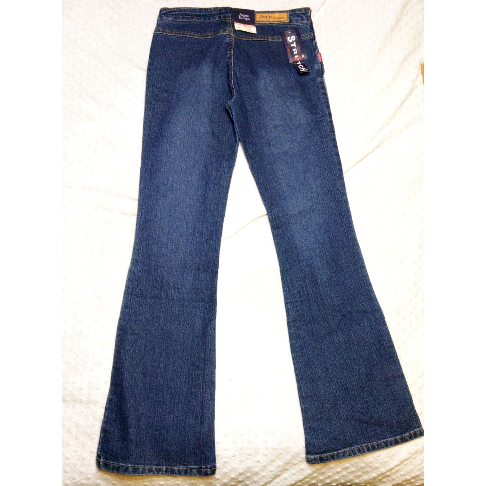 Denime VINTAGE Joana Designs Women's Classic Flare Jeans Blue Denim Embroidered Size Med 30 USA Size 30" / US 8 / IT 44 - 7 Thumbnail