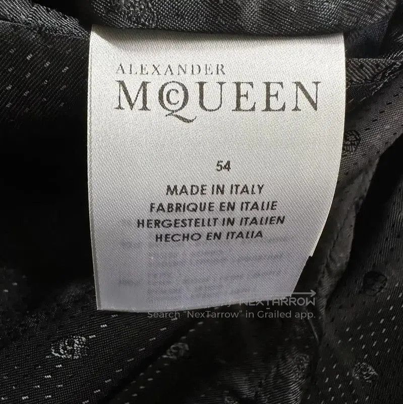 Alexander McQueen Alexander McQueen XL Navy Wool Men's Coat . Size US XL / EU 56 / 4 - 5 Thumbnail