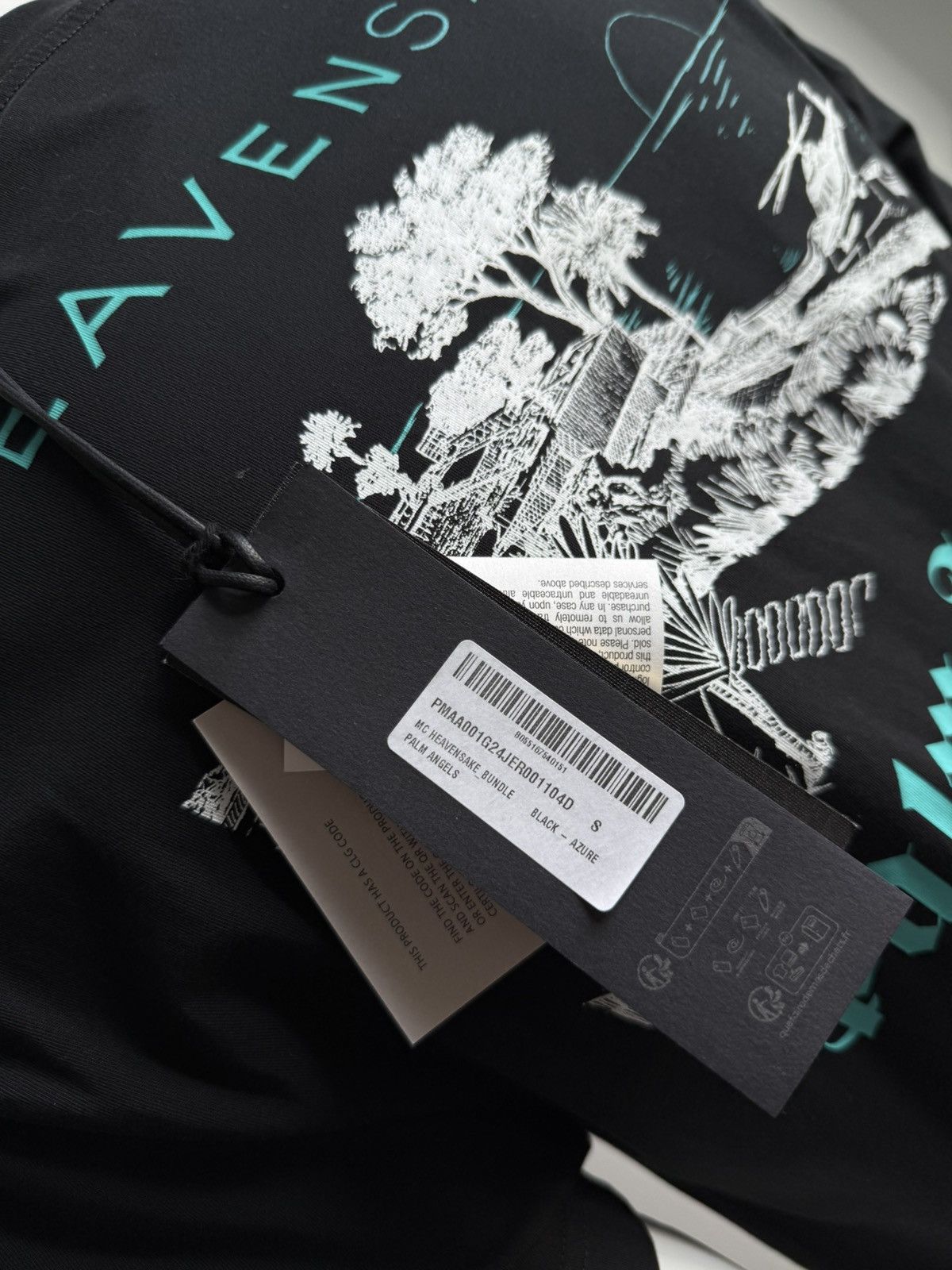 Palm Angels Palm Angels Heavensake Grand Prix de Monaco Tee Black Azure Size US S / EU 44-46 / 1 - 8 Thumbnail