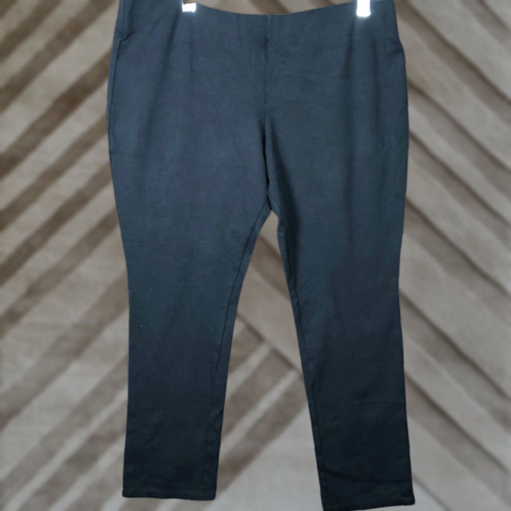 Ralph Lauren Ralph Lauren Womens Pants Black Pull On Mid Rise Legging Stretch XL Pants Court/Workwear Casual Size 25" / US 0 / IT 36 - 1 Thumbnail