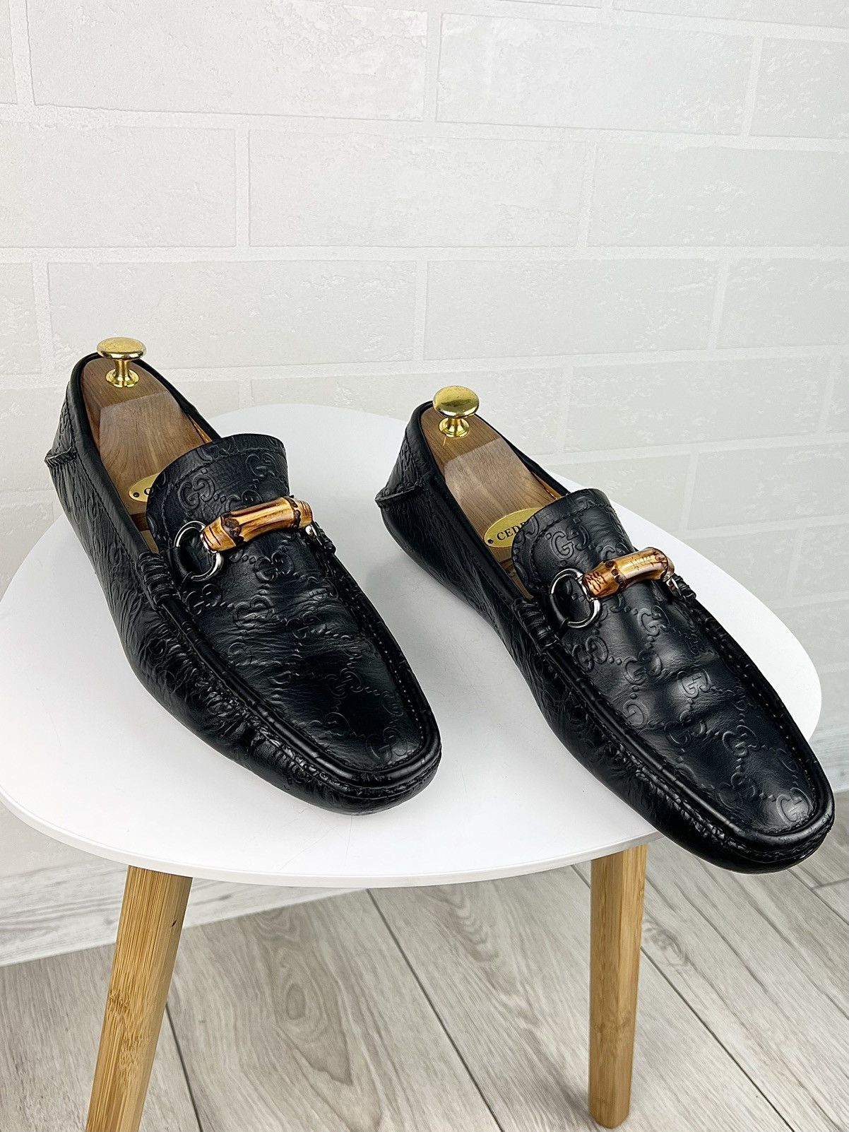 Gucci GUCCI Loafers Leather Shoes HORSEBIT Bamboo GG Monogram Logo Size US 8 / EU 41 - 2 Thumbnail