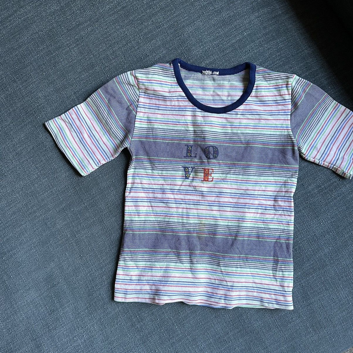 Other × Vintage Perfect Vintage 60s 70s Striped Love Baby Tee Youth Shirt Size XXS / US 00 / IT 34 - 7 Thumbnail
