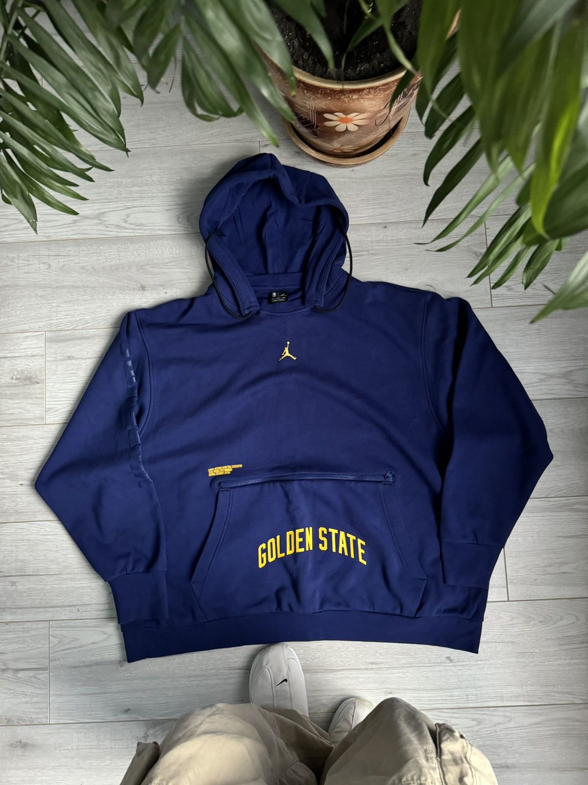 Jordan Brand × NBA Jordan NBA Oversized Hoodie Warriors Golden State Size US XXL / EU 58 / 5 - 1 Thumbnail