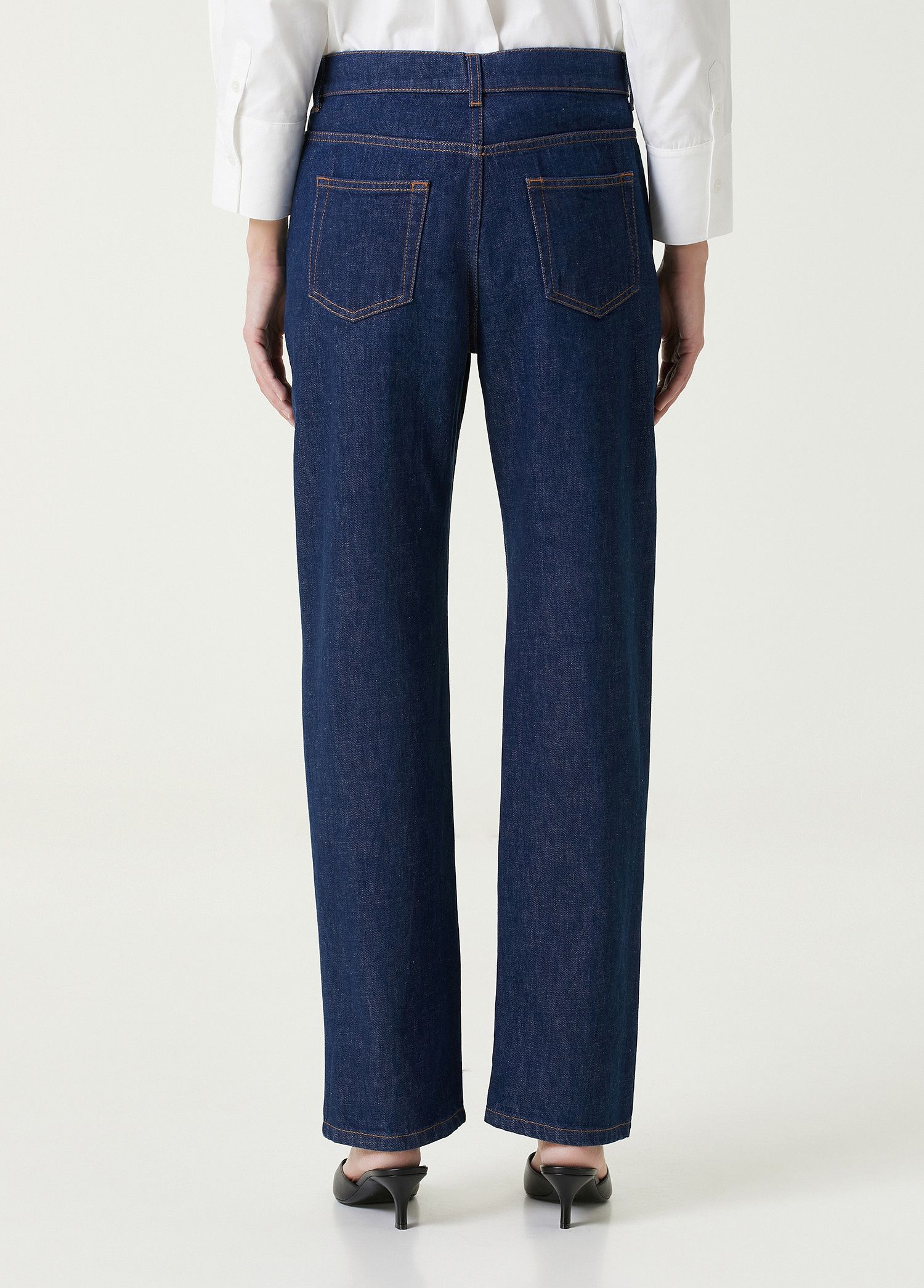 The Row THE ROW Borjis blue high waist straight leg jeans 4 Size 27" / US 4 / IT 40 - 4 Thumbnail