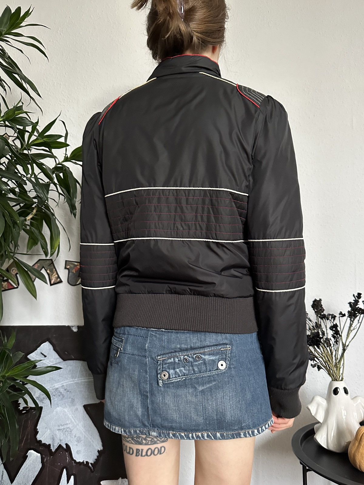 Playboy × Vintage Vintage Playboy 90s Women’s Zip Moto Biker Jacket y2k Size L / US 10 / IT 46 - 6 Thumbnail