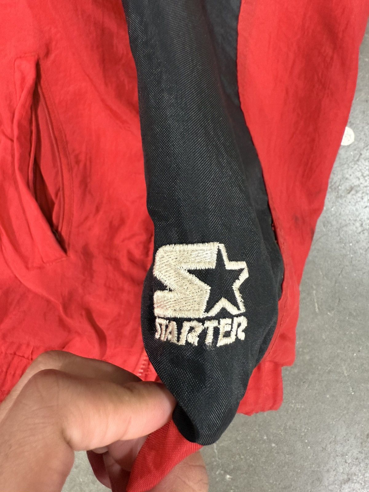 Starter Vintage Bulls Starter Pullover Jacket Size US XL / EU 56 / 4 - 5 Thumbnail