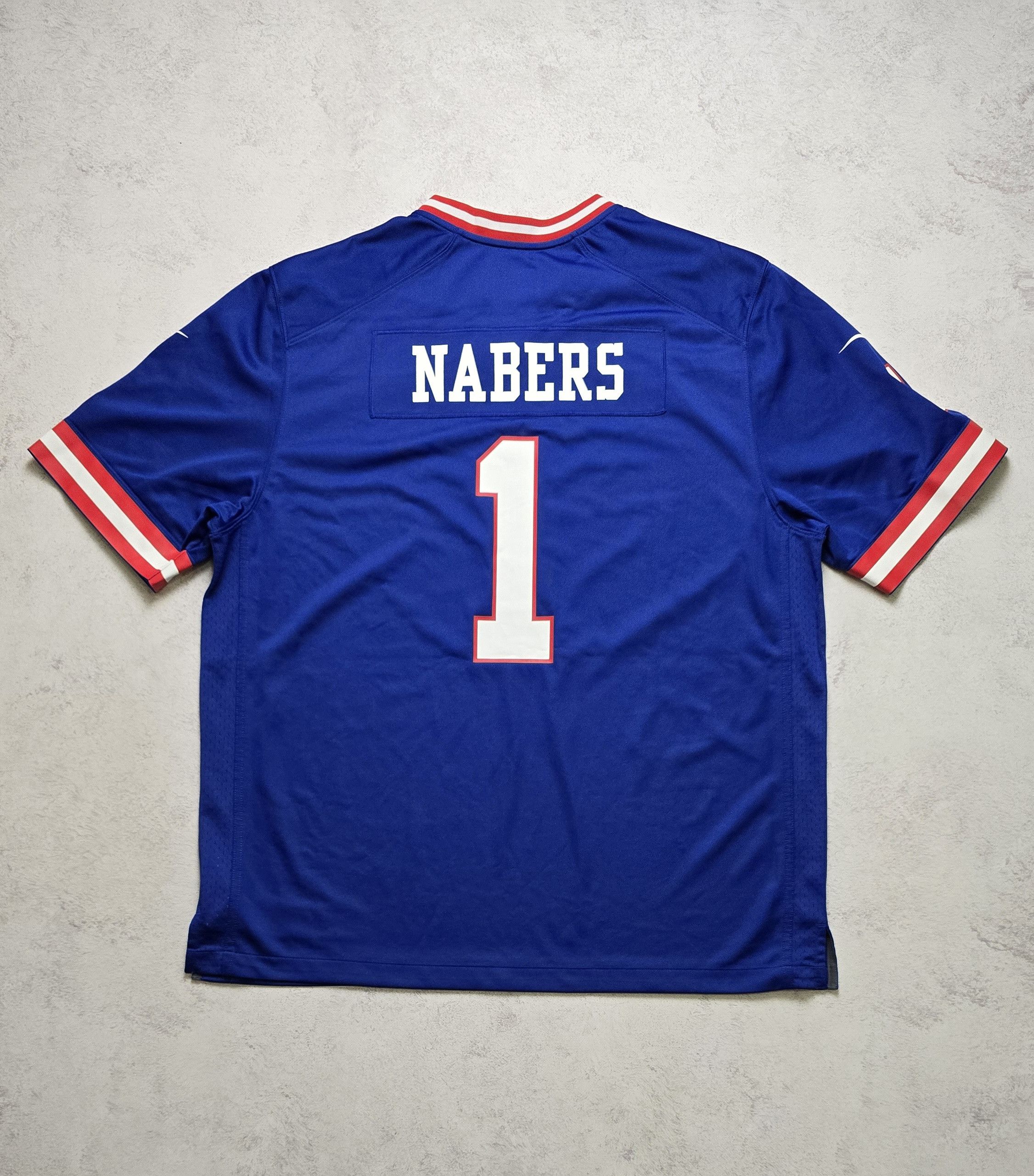 Nike Malik Nabers #1 Giants Nike NFL Game Jersey Size US XXL / EU 58 / 5 - 3 Thumbnail
