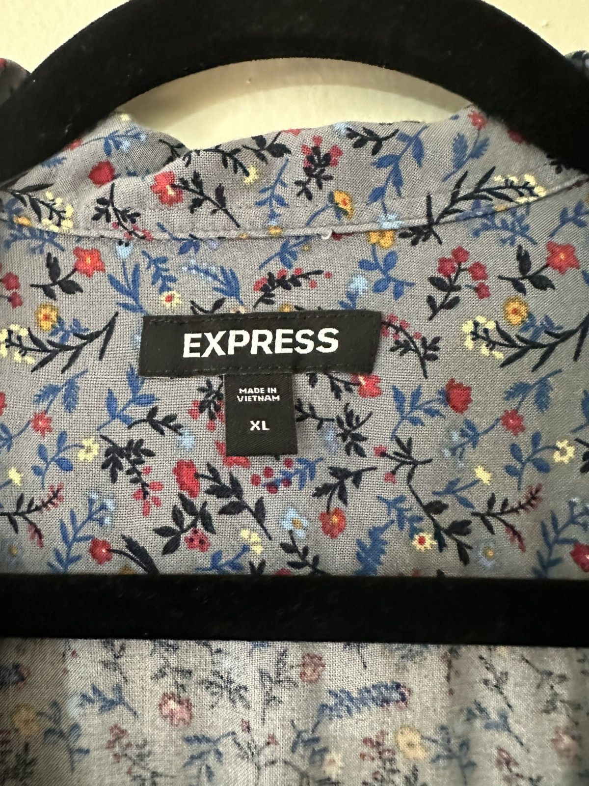 Express Floral Rayon Express Shirt Size US XL / EU 56 / 4 - 2 Thumbnail
