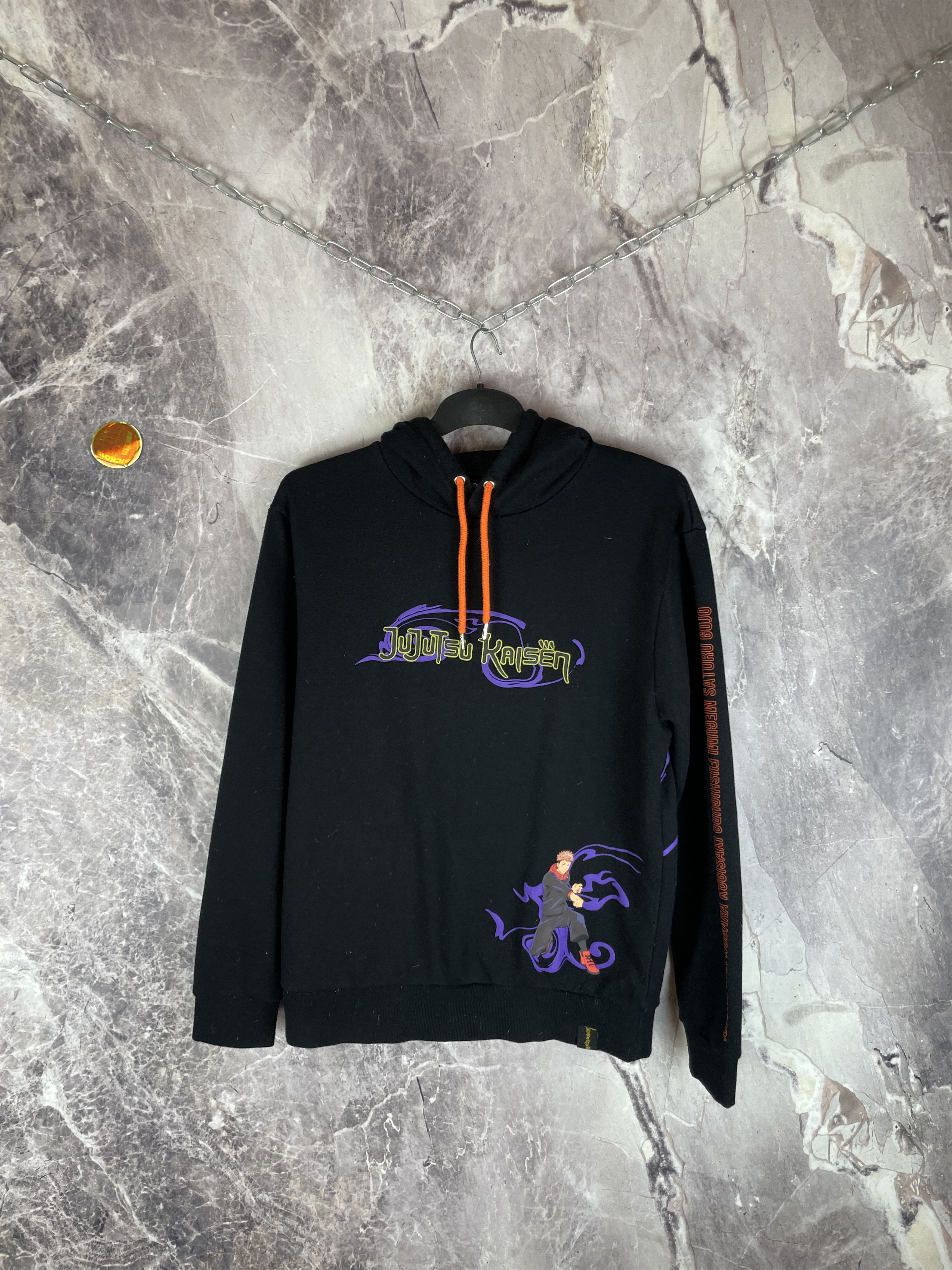 Other Y2K Black Jujutsu Kaisen Crunchyroll Anime Hoodie Size US L / EU 52-54 / 3 - 2 Thumbnail