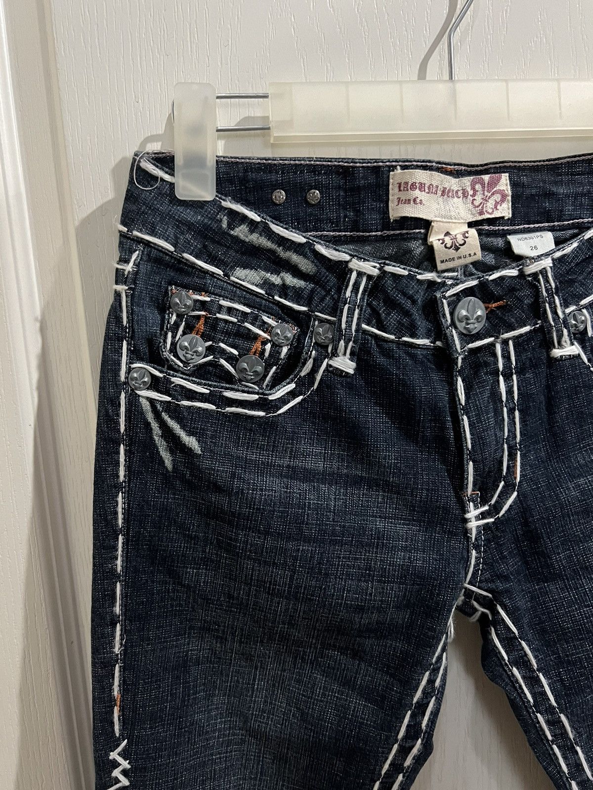 Miss Me LAGUNA BEACH skull slim jeans☠️ Size 27" / US 4 / IT 40 - 9 Thumbnail