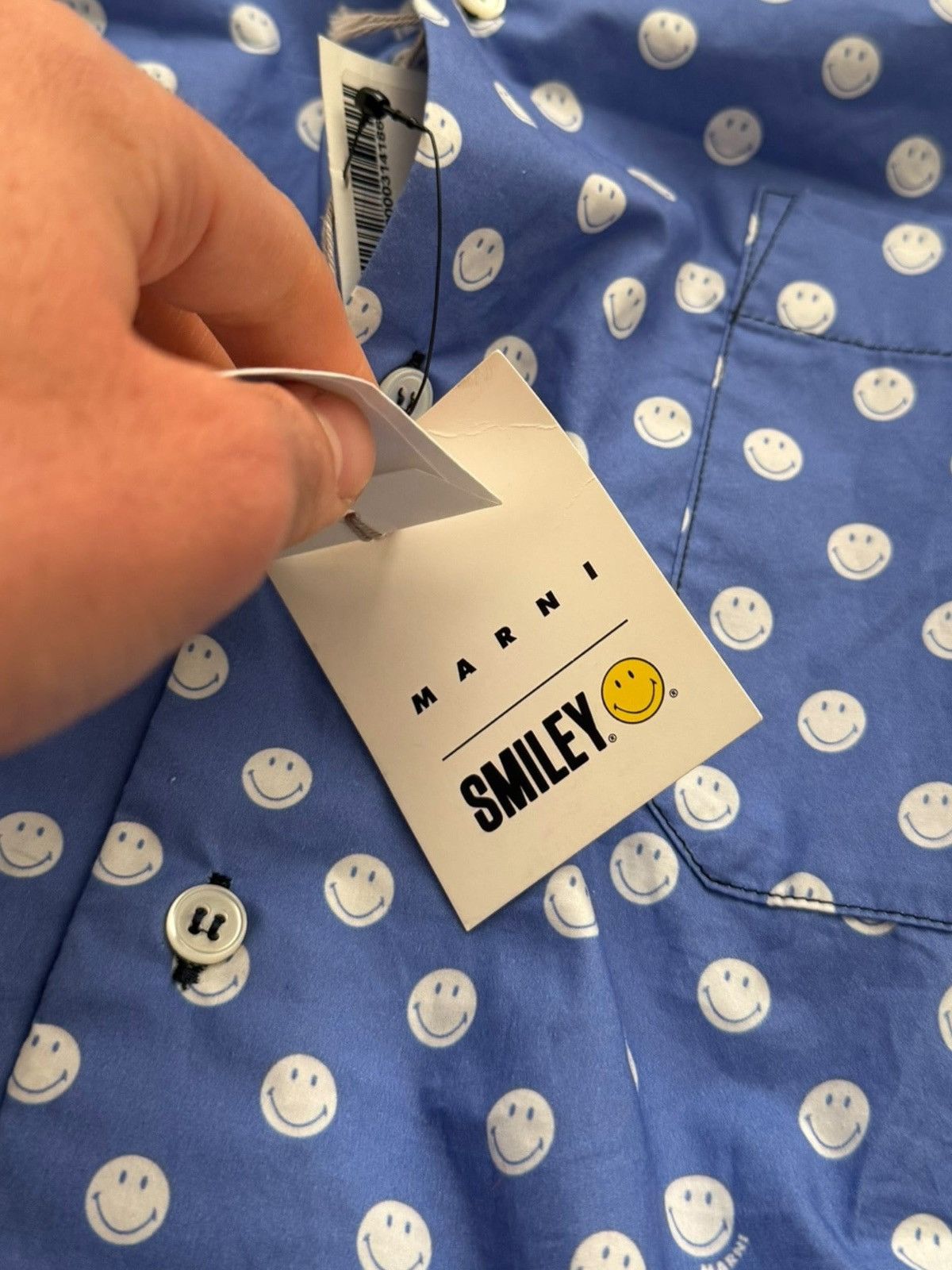 Marni Smiley Light Summer Shirt Size US M / EU 48-50 / 2 - 13 Thumbnail