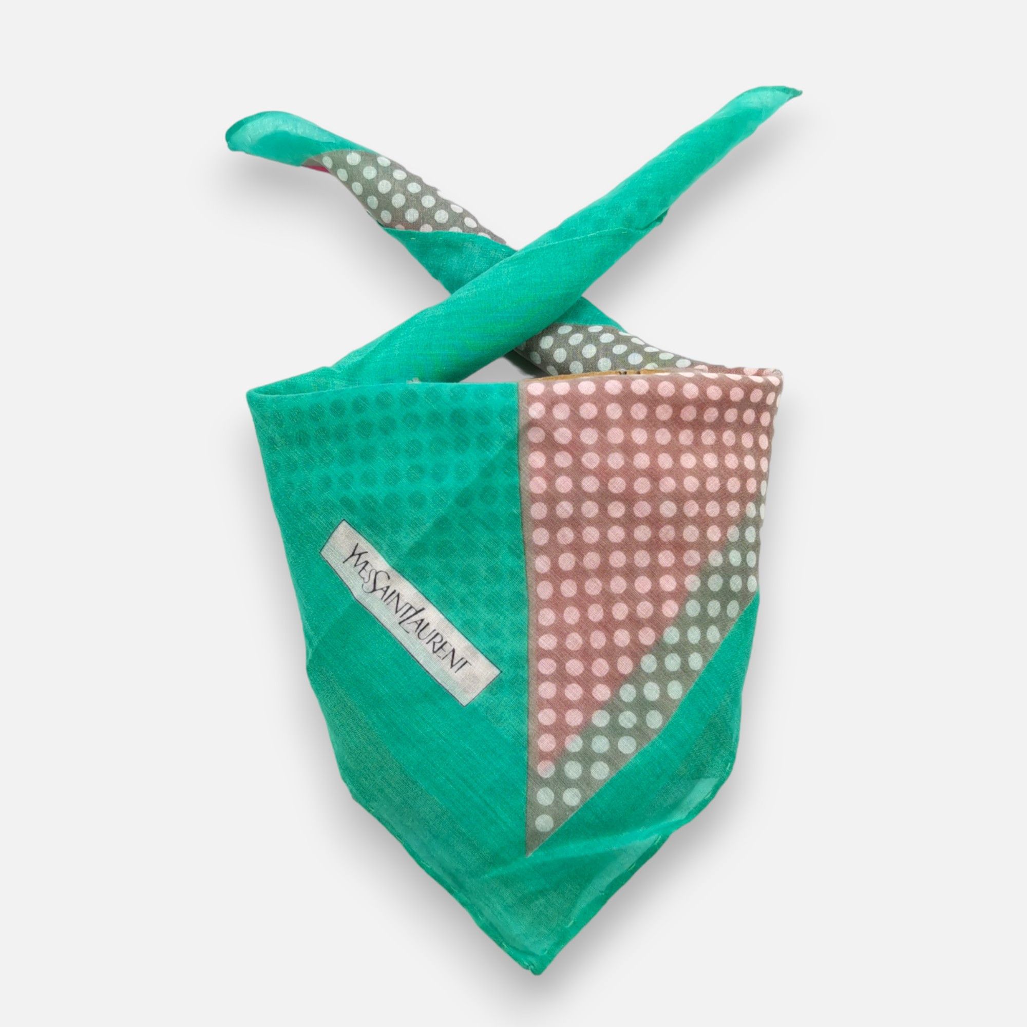 Vintage × Yves Saint Laurent Vintage Yves Saint Laurent Handkerchief Neckerchief Bandana Size ONE SIZE - 1 Thumbnail