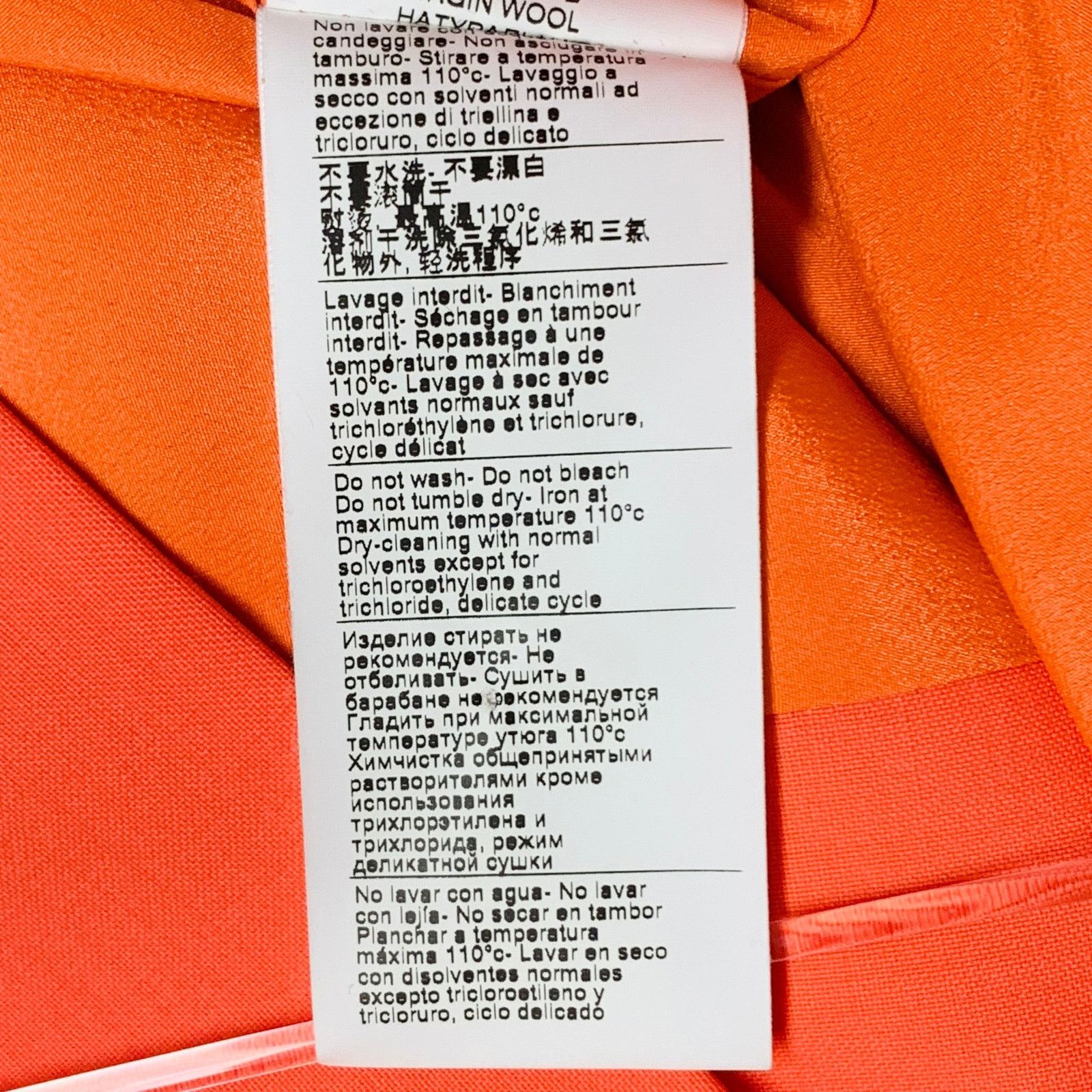 MSGM MSGM Size 6 Orange Wool Peak Lapel Jacket Blazer Size M / US 6-8 / IT 42-44 - 9 Thumbnail