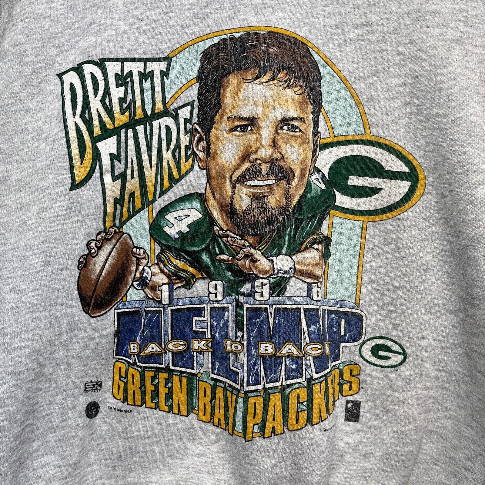 Vintage Vintage 1996 NFL Green Bay Packers Sweatshirt XL Brett Favre Size US XL / EU 56 / 4 - 4 Thumbnail