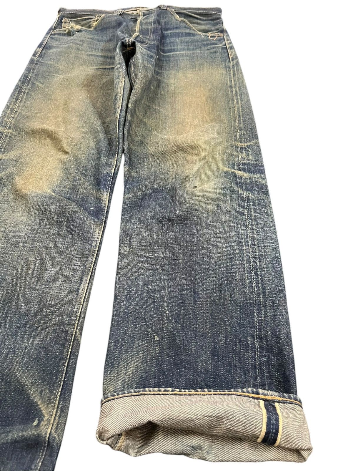 Warehouse & Co. Vintage Warehouse&Co Mudwash Selvedge Distressed Denim Size US 31 - 4 Thumbnail