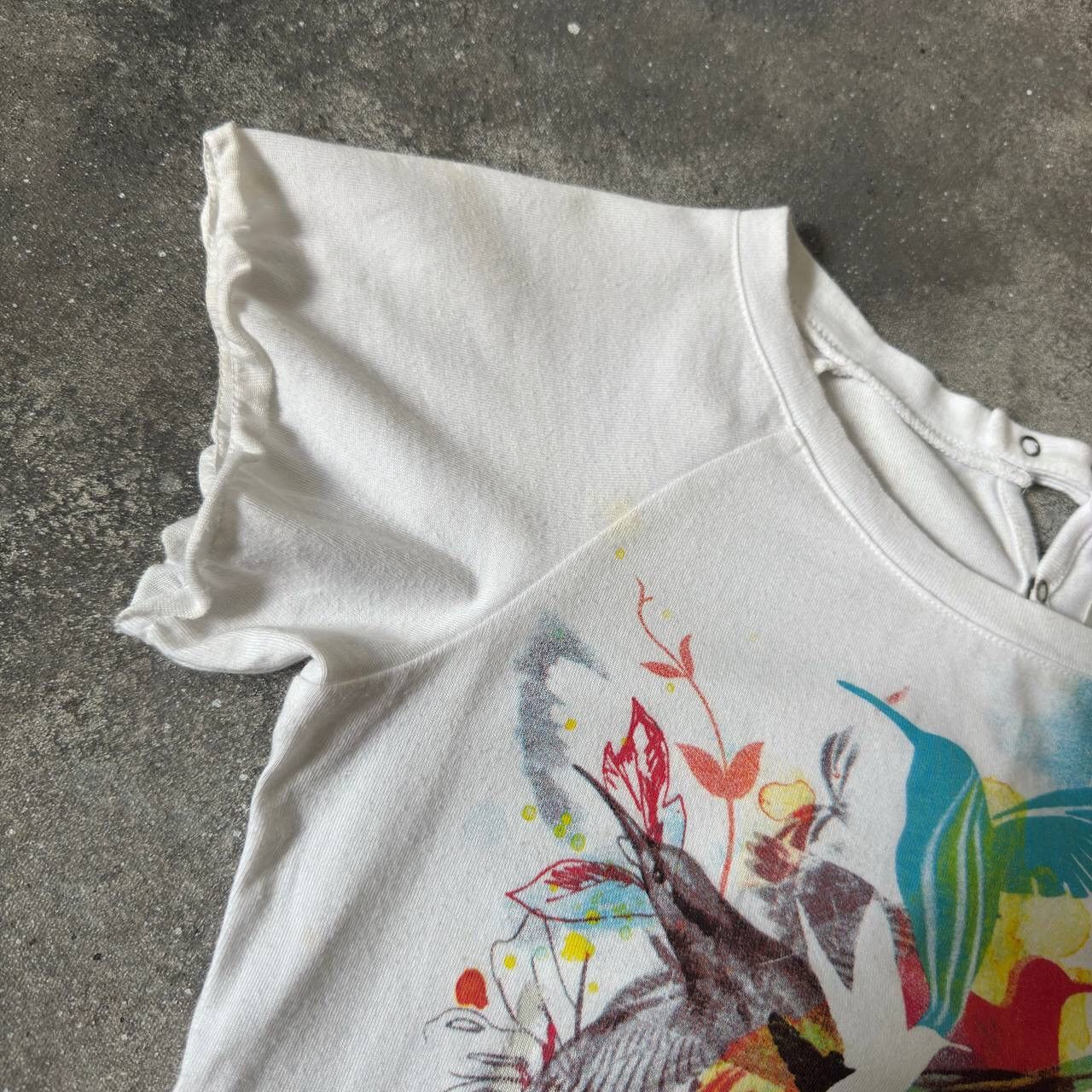 Diesel × Vintage Diesel Vintage Multicolour Floral T-Shirt Y2K Size M / US 6-8 / IT 42-44 - 6 Thumbnail