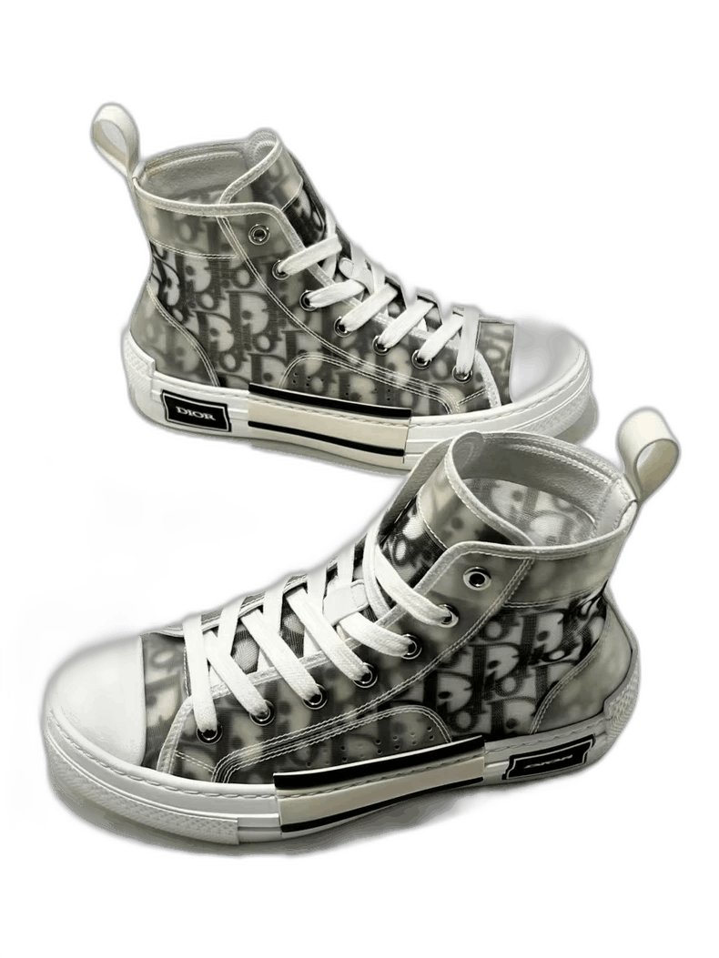 Dior DIOR B23 High-Top Sneakers in White and Black Size US 5 / IT 35 - 1 Thumbnail