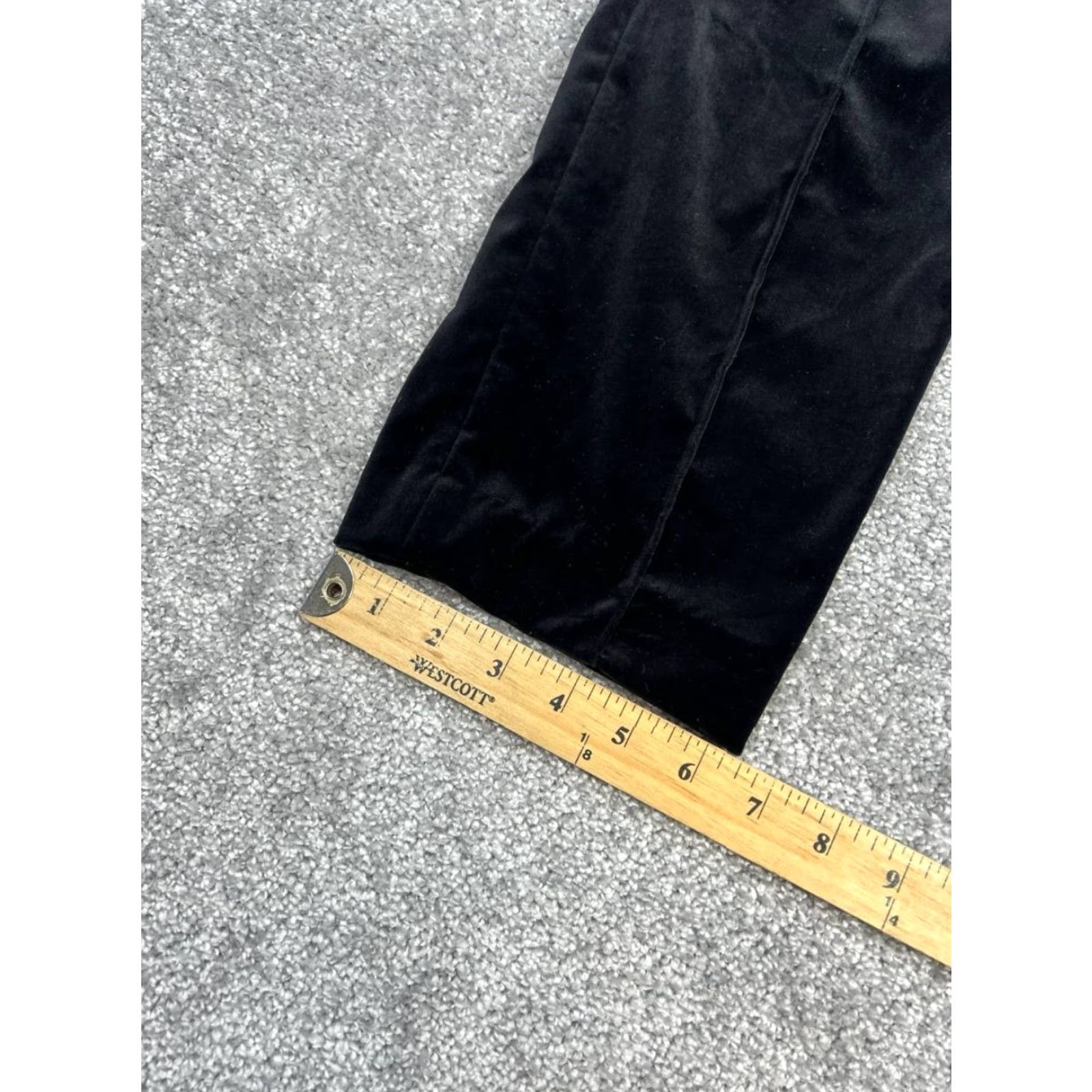 Diane von Furstenberg Diane von Furstenberg Black Cotton Stretch Trouser Pants Women's 12 High Rise Signature Regular Size 34" / US 12 / IT 48 - 5 Thumbnail