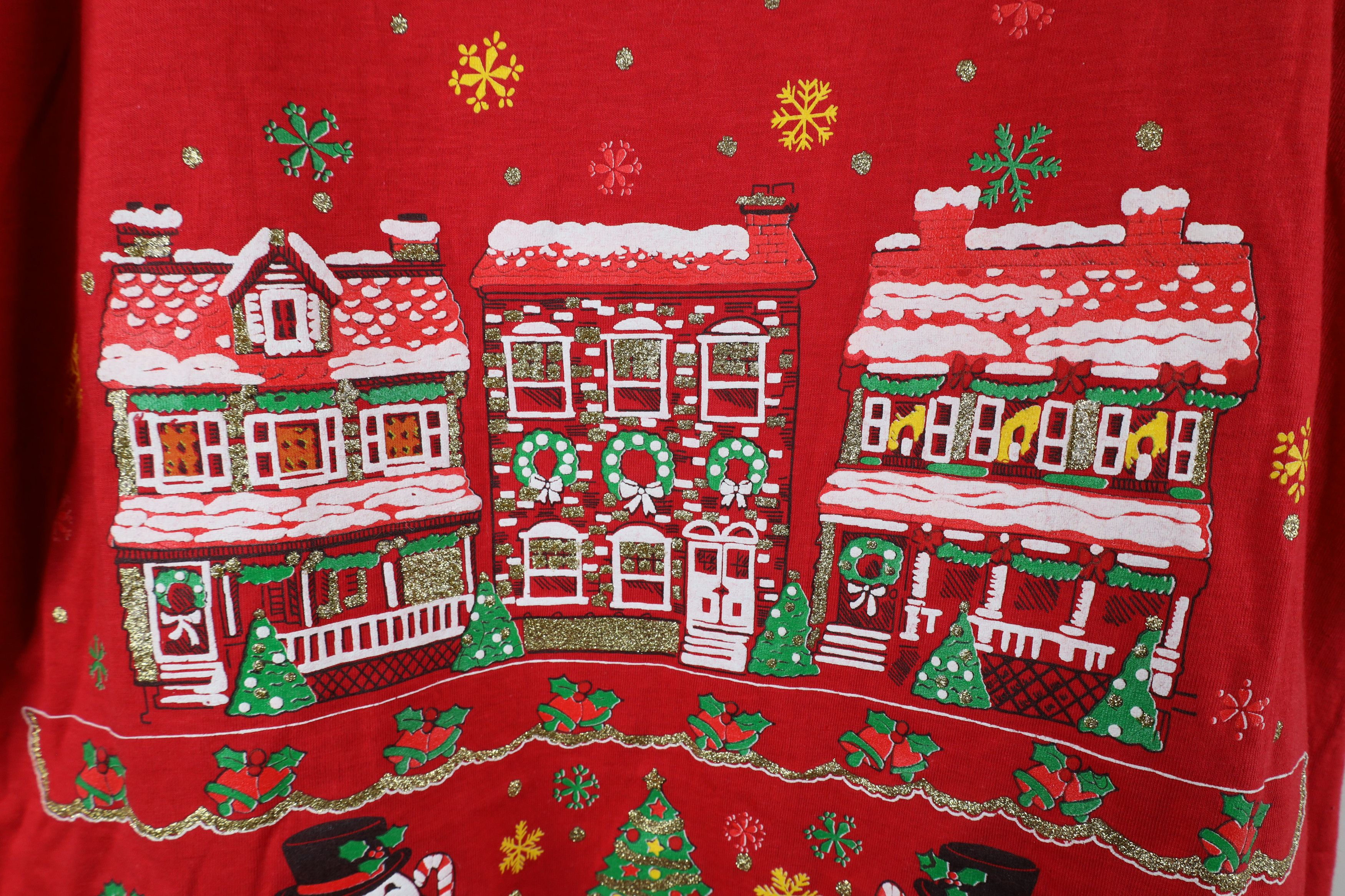 Vintage Deadstock Vintage 90s Streetwear Snowman Sleep T-Shirt Size ONE SIZE - 10 Thumbnail