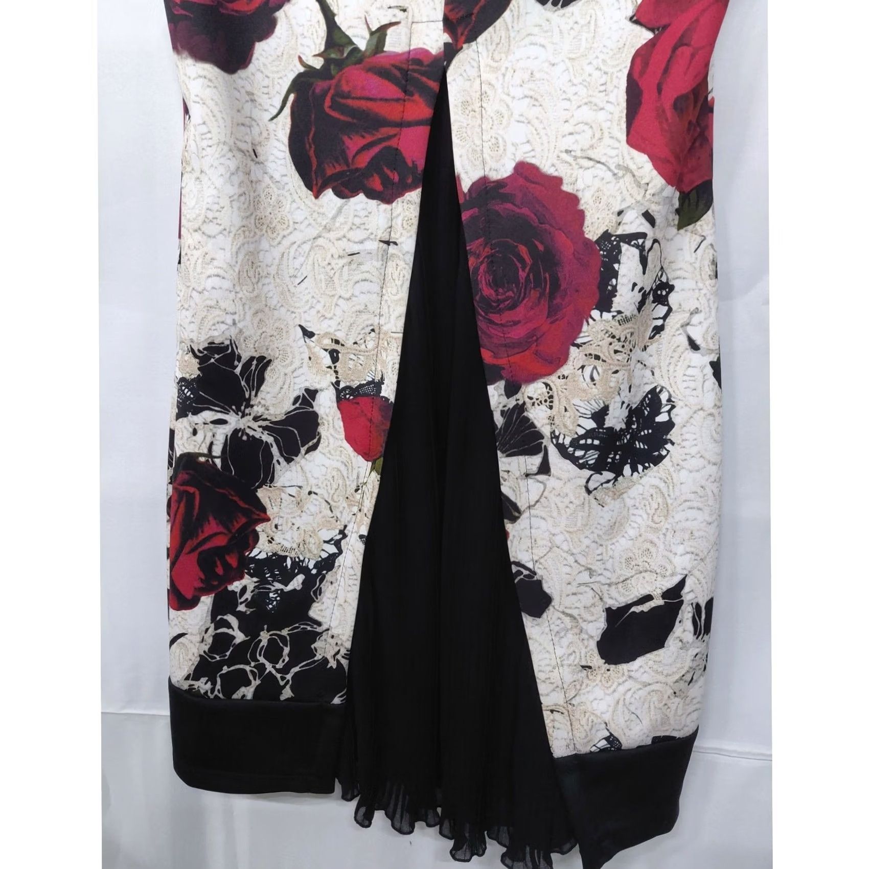 Vintage RINASCIMENTO Red Floral Sleeveless Dress - Italy Lightweight Size S Size S / US 4 / IT 40 - 3 Thumbnail